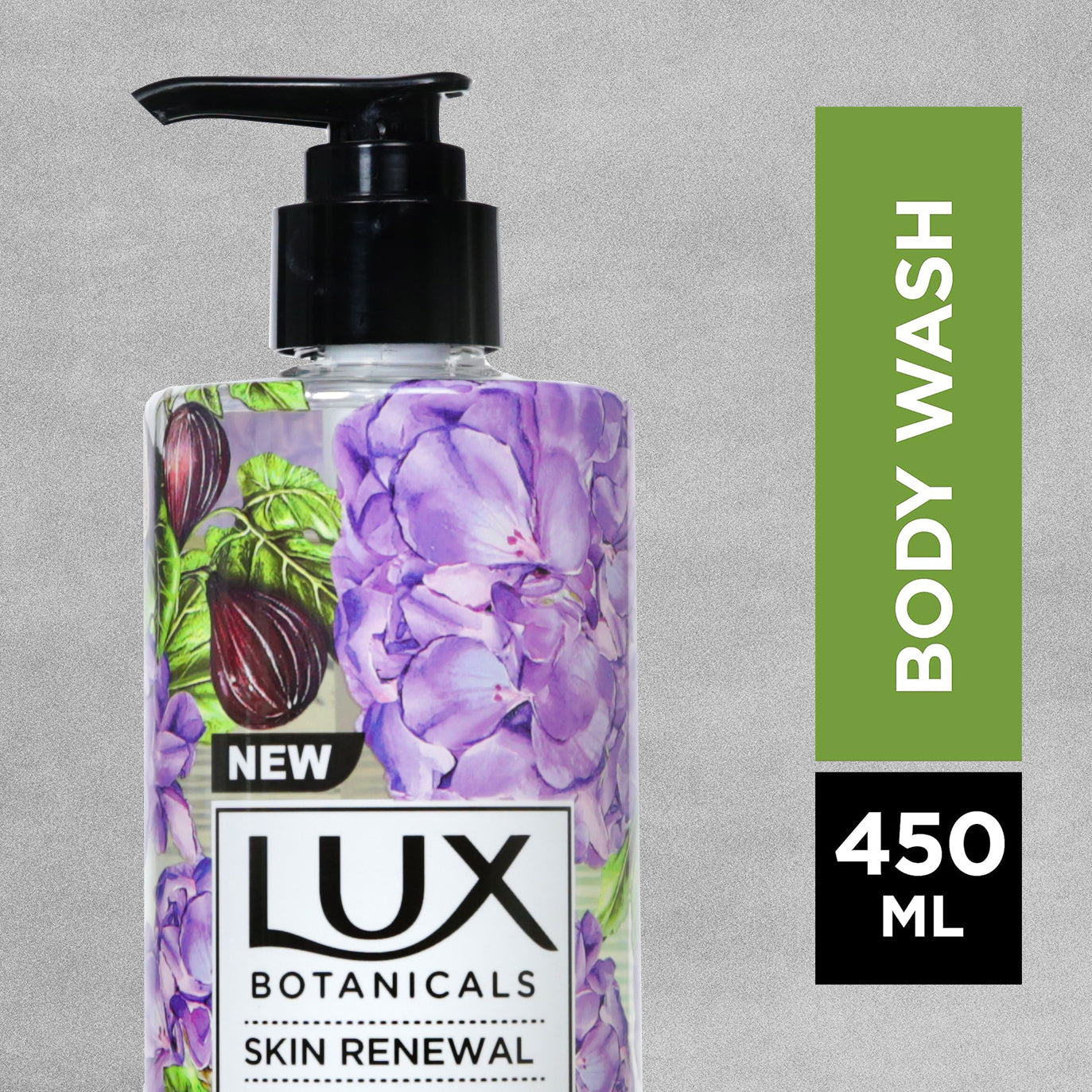 Lux Botanicals Skin Renewal Body Wash 450ml - Fig Extract & Geranium Oil