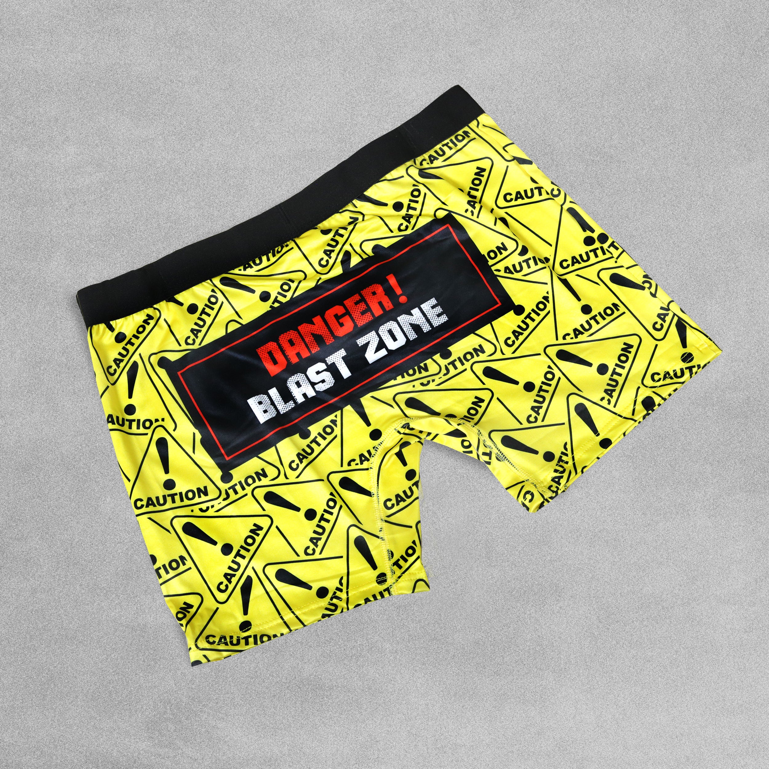 Mens Novelty Boxer Shorts - Caution!