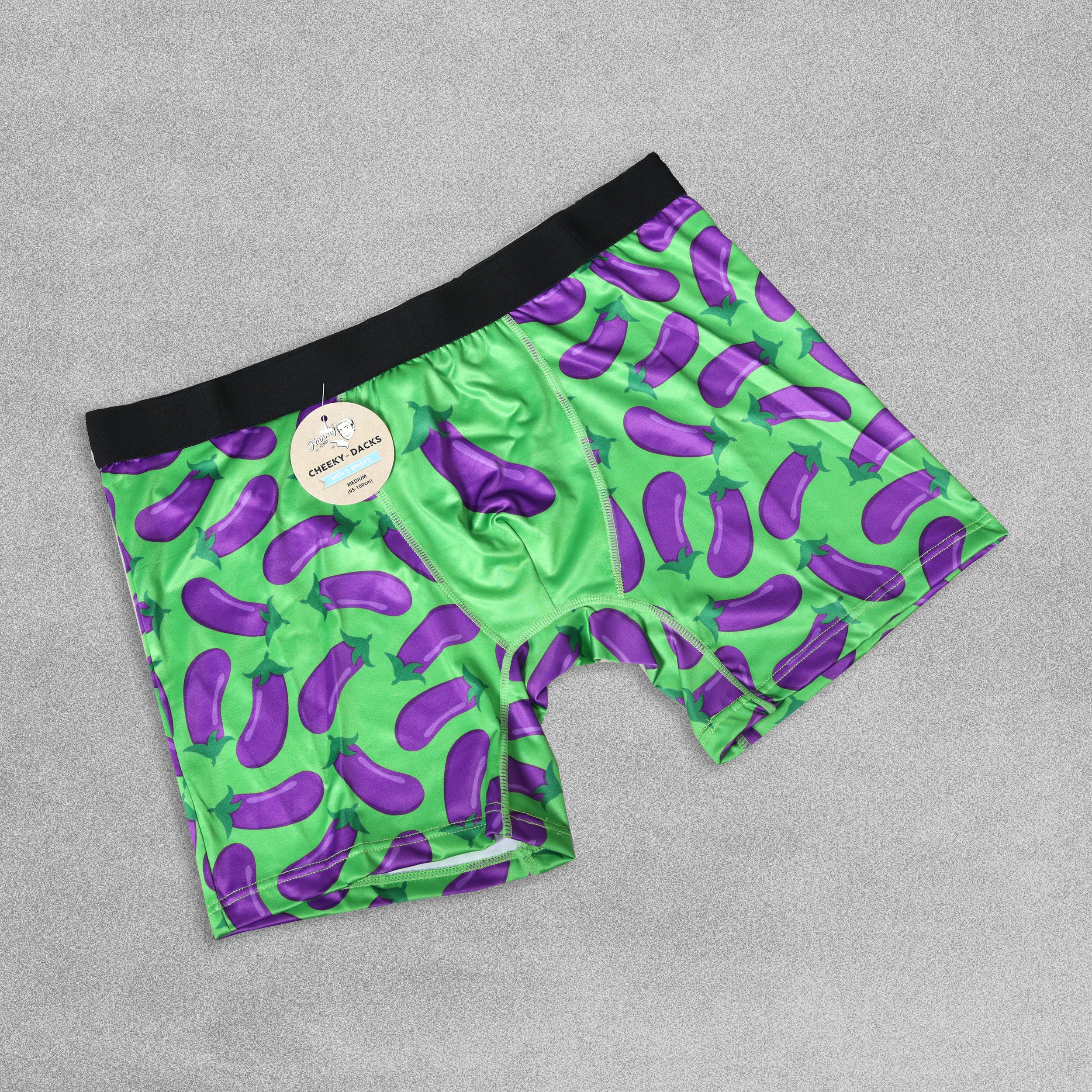 Mens Novelty Boxer Shorts - Aubergine!