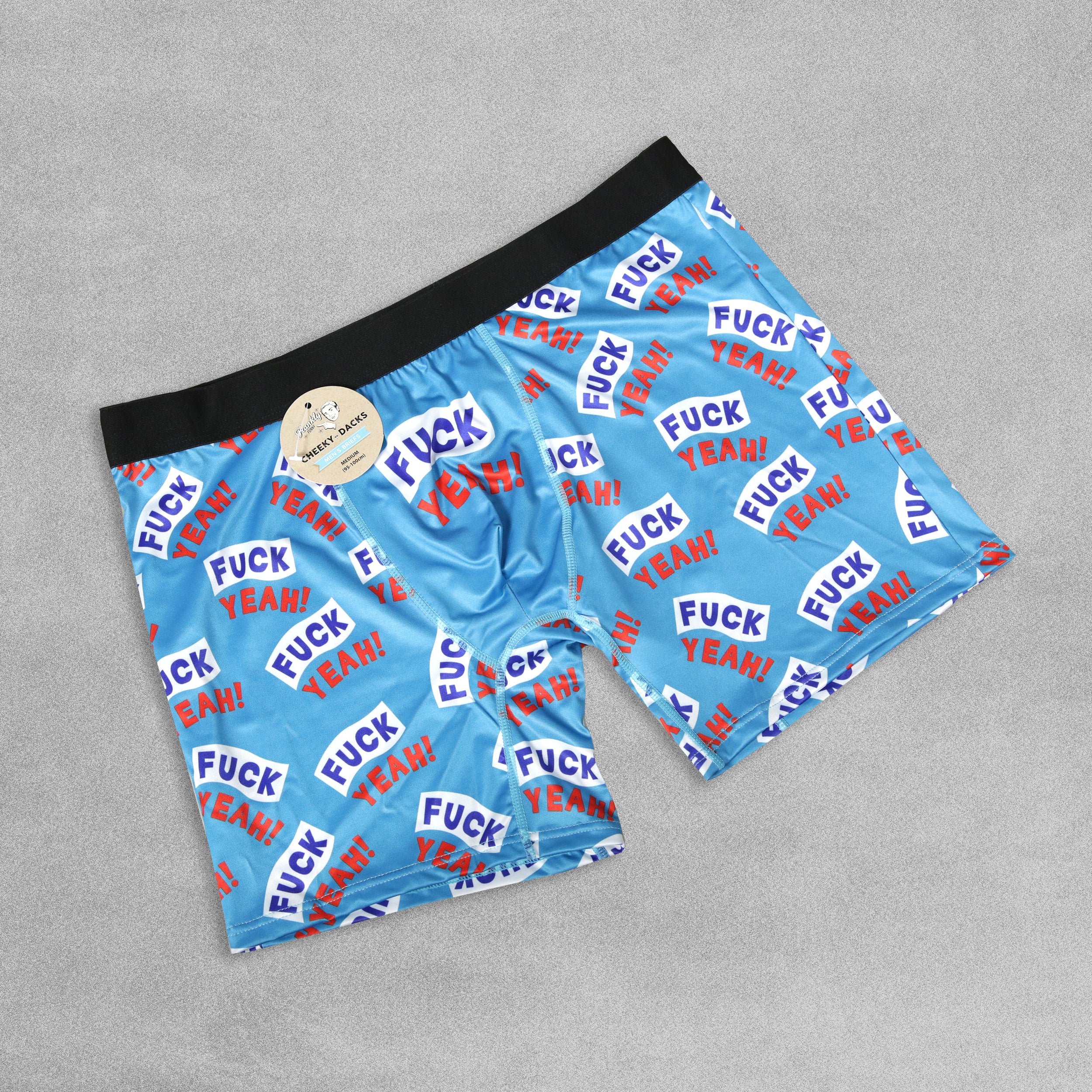Mens Novelty Boxer Shorts - F*** Yeah!