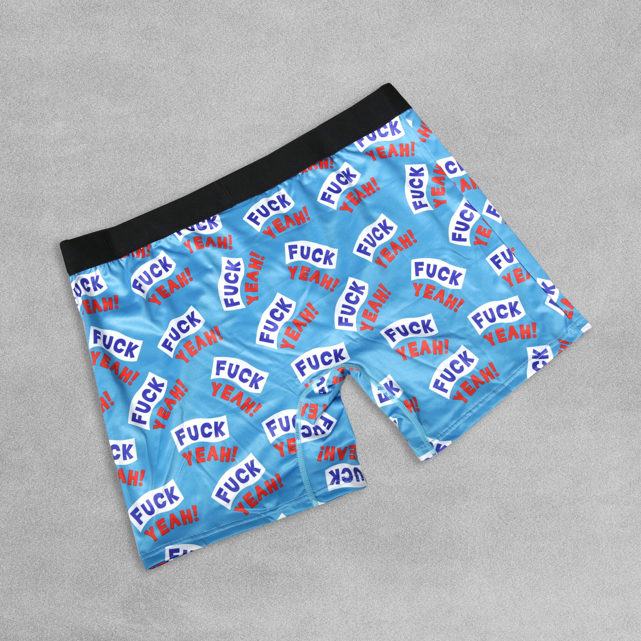 Mens Novelty Boxer Shorts - F*** Yeah!