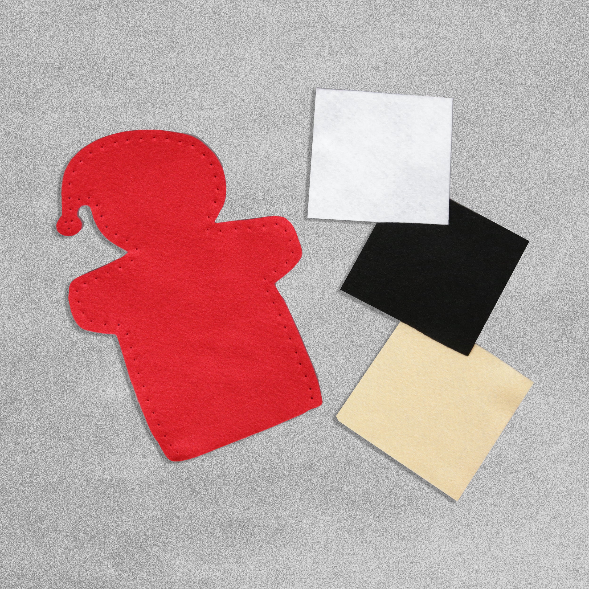 Father Christmas Felt Puppet Craft Kit - Makes 30