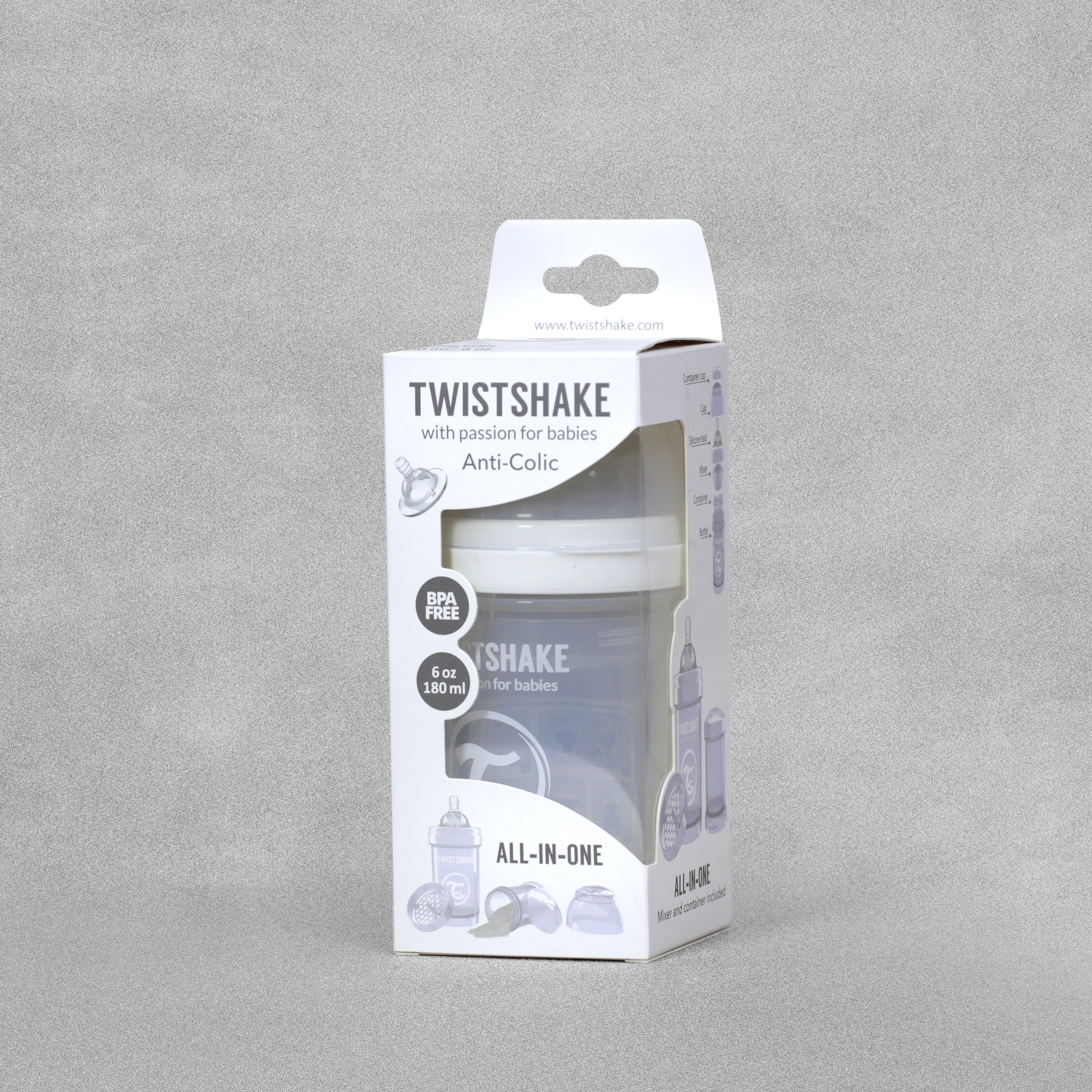 Twistshake Anti-Colic Baby Bottle 0+ Months 180ml