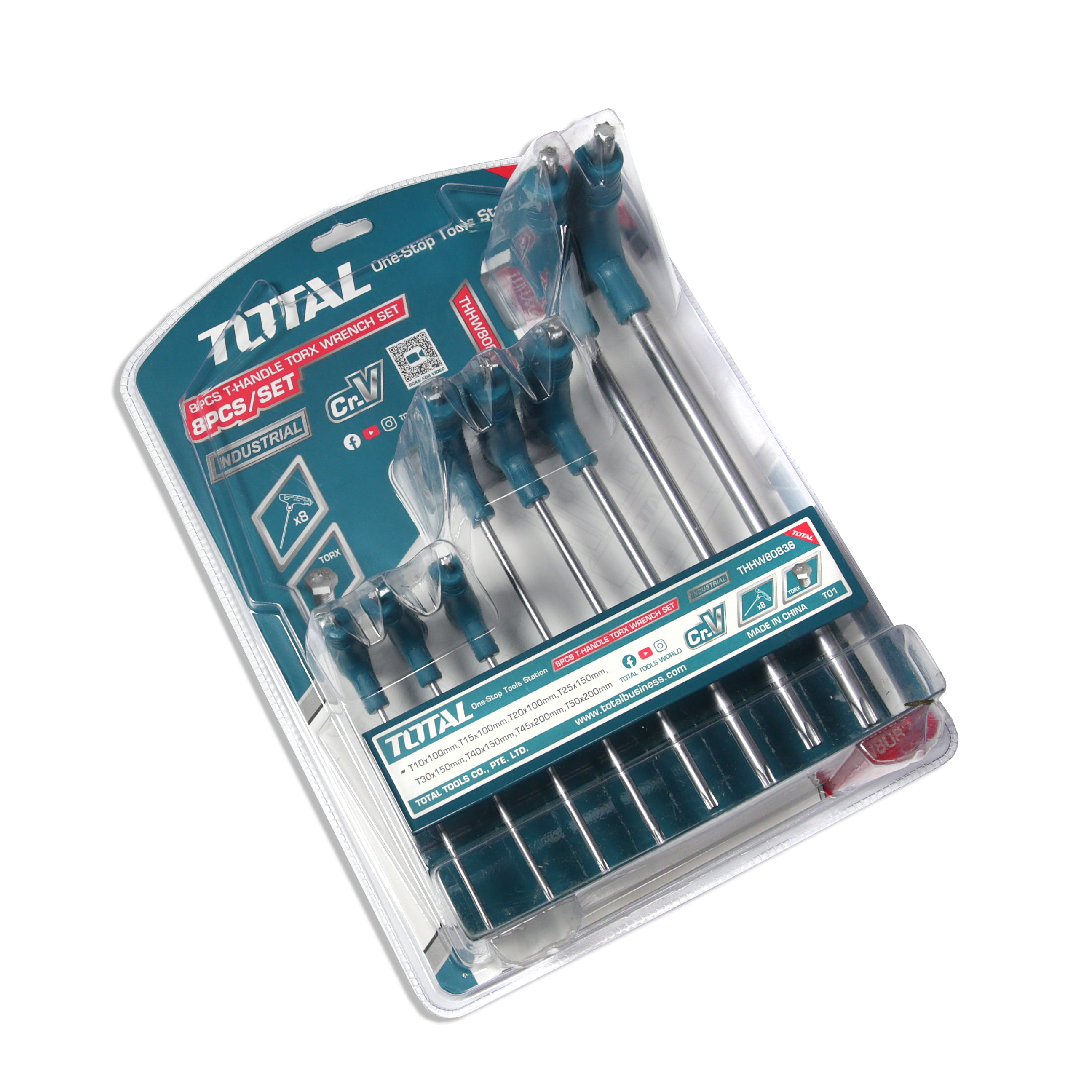 Total Industrial 8 Piece T-Handle Torx Wrench Set