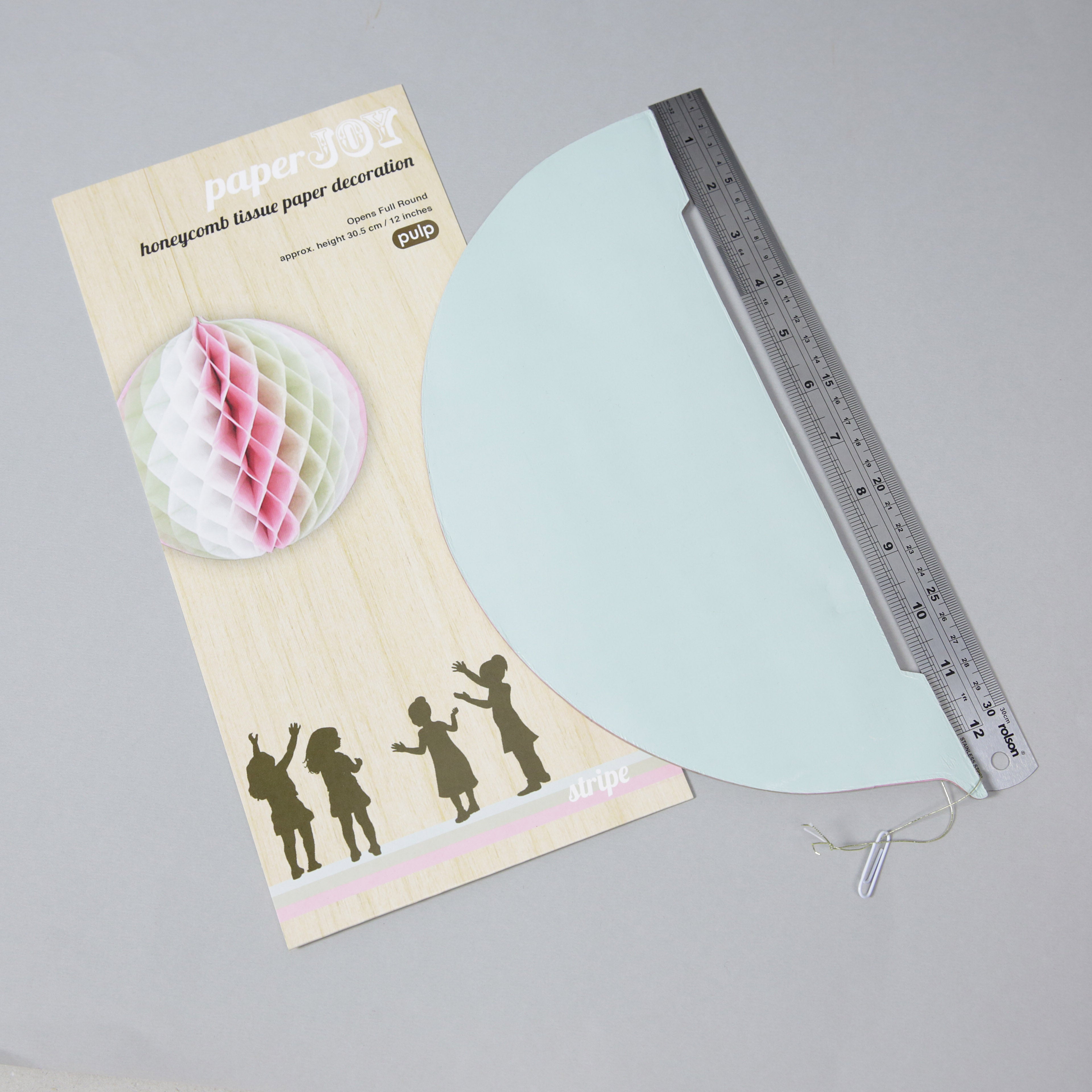 Pack of 1 'Paper Joy' Honeycomb Paper Party Decorations - large