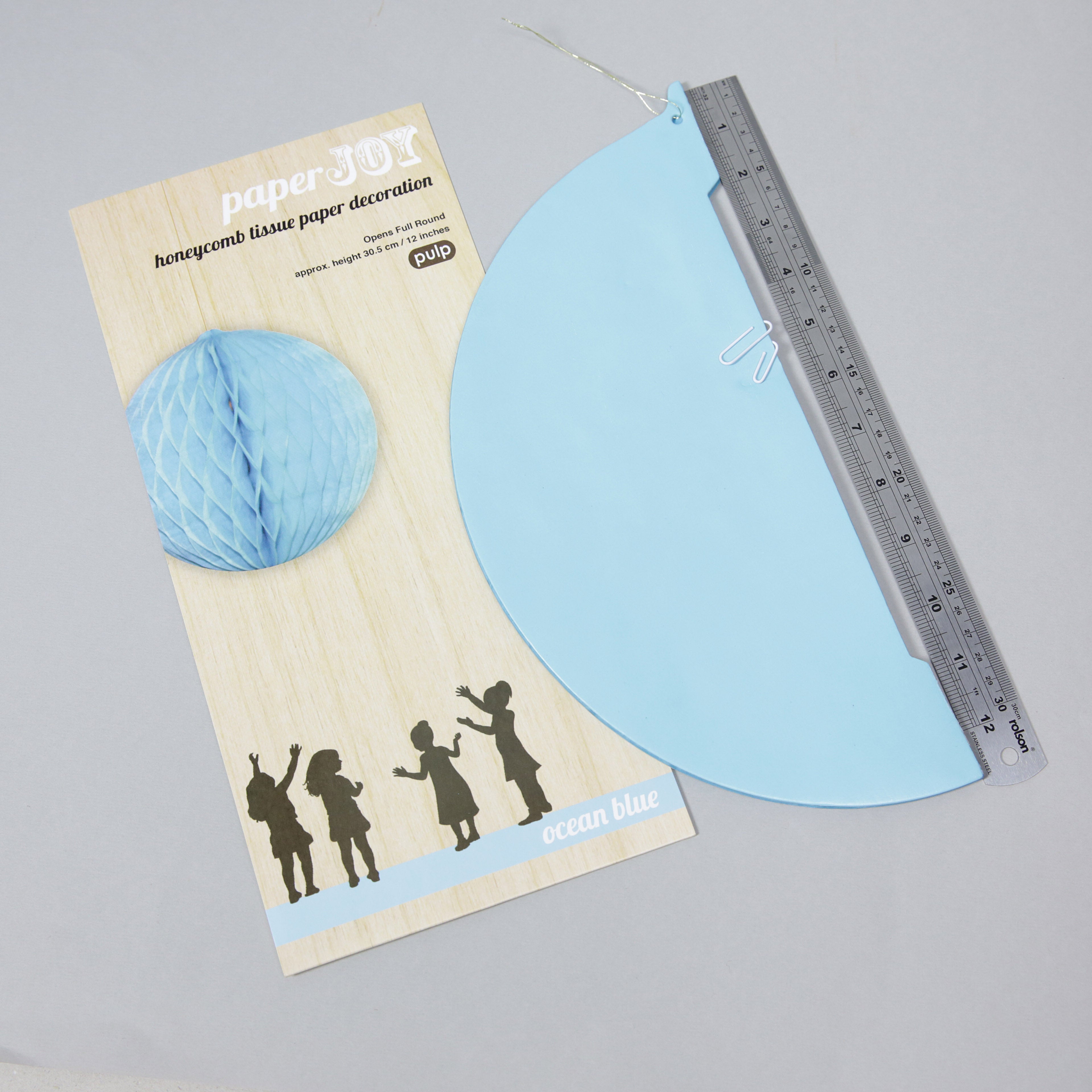 Pack of 1 'Paper Joy' Honeycomb Paper Party Decorations - large