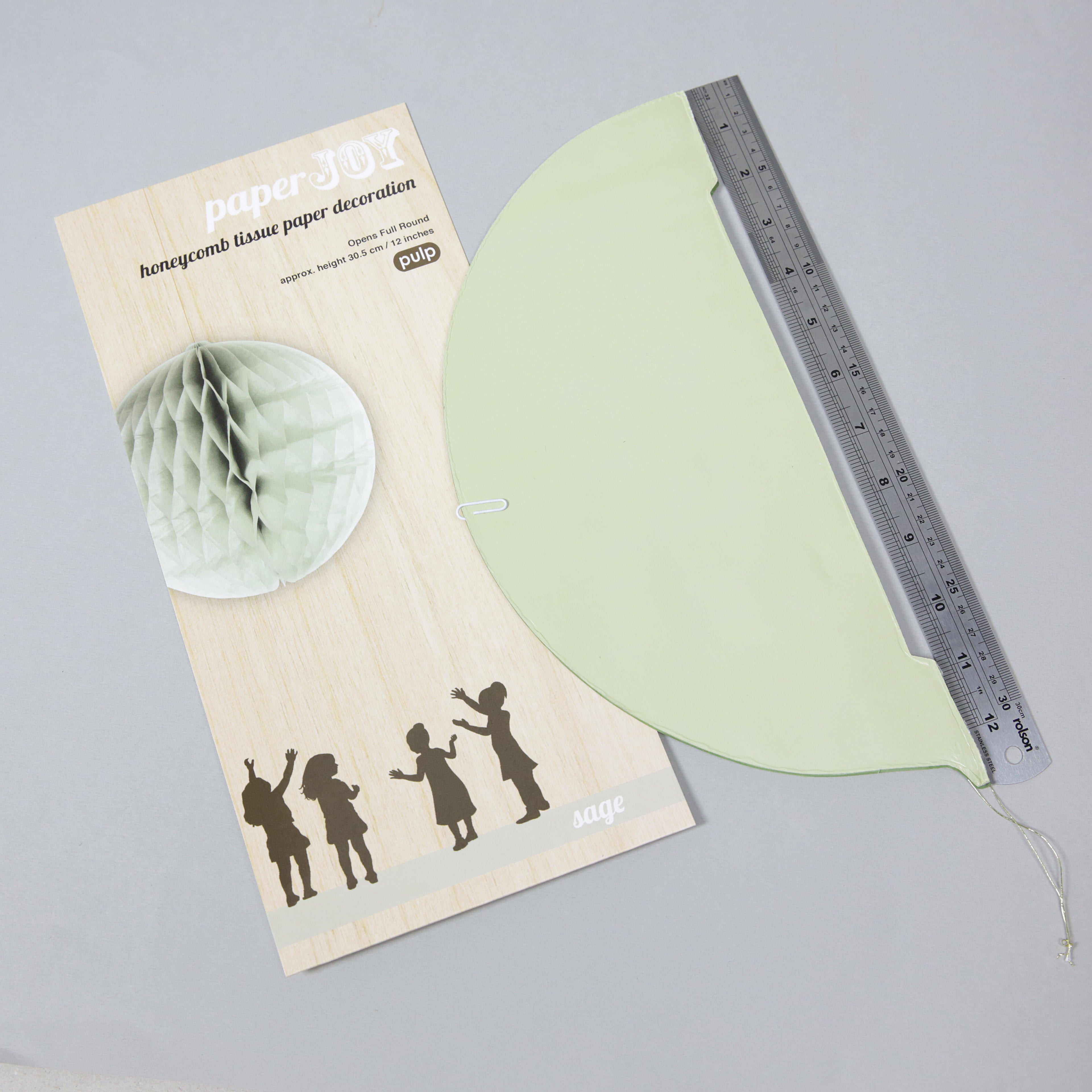 Pack of 1 'Paper Joy' Honeycomb Paper Party Decorations - large