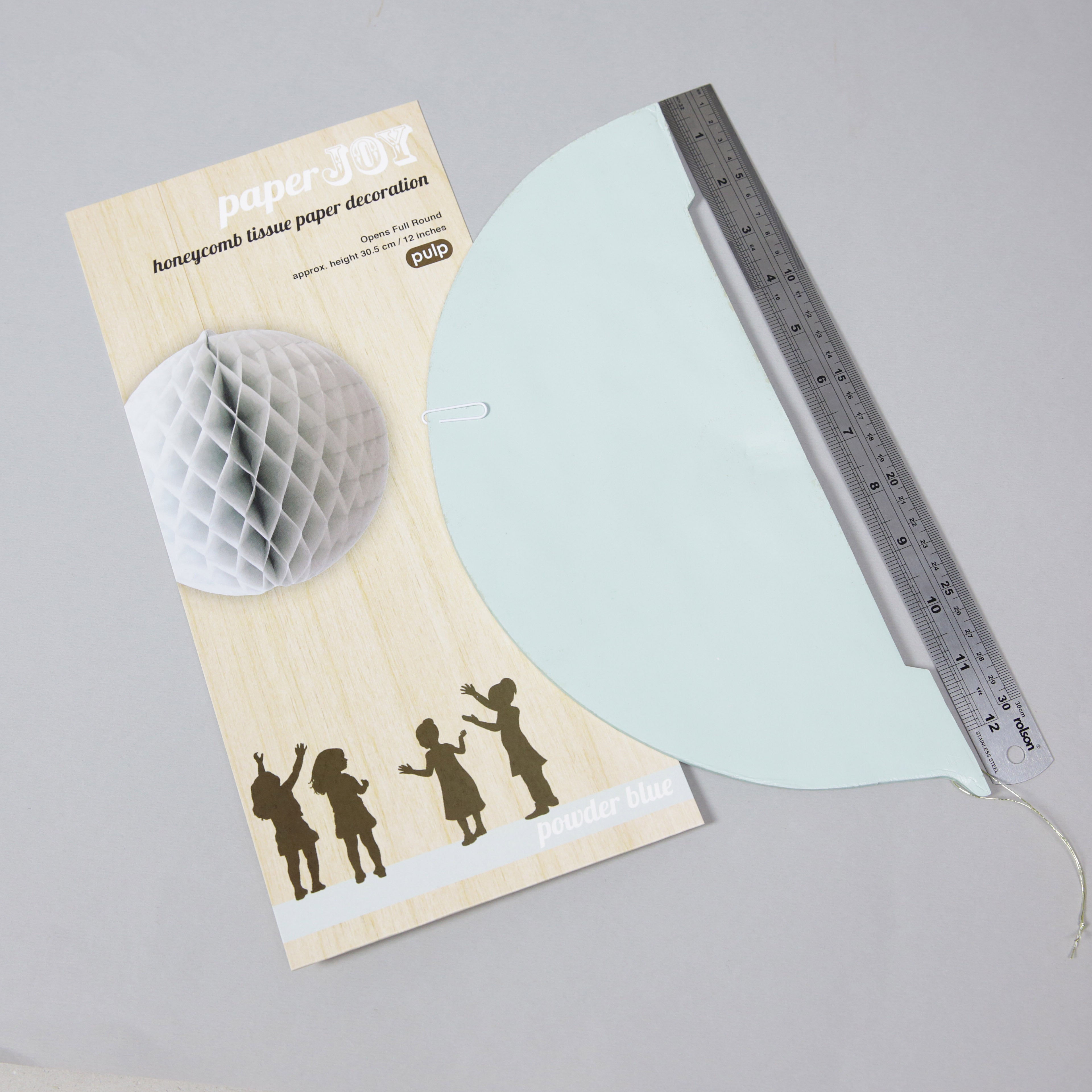 Pack of 1 'Paper Joy' Honeycomb Paper Party Decorations - large