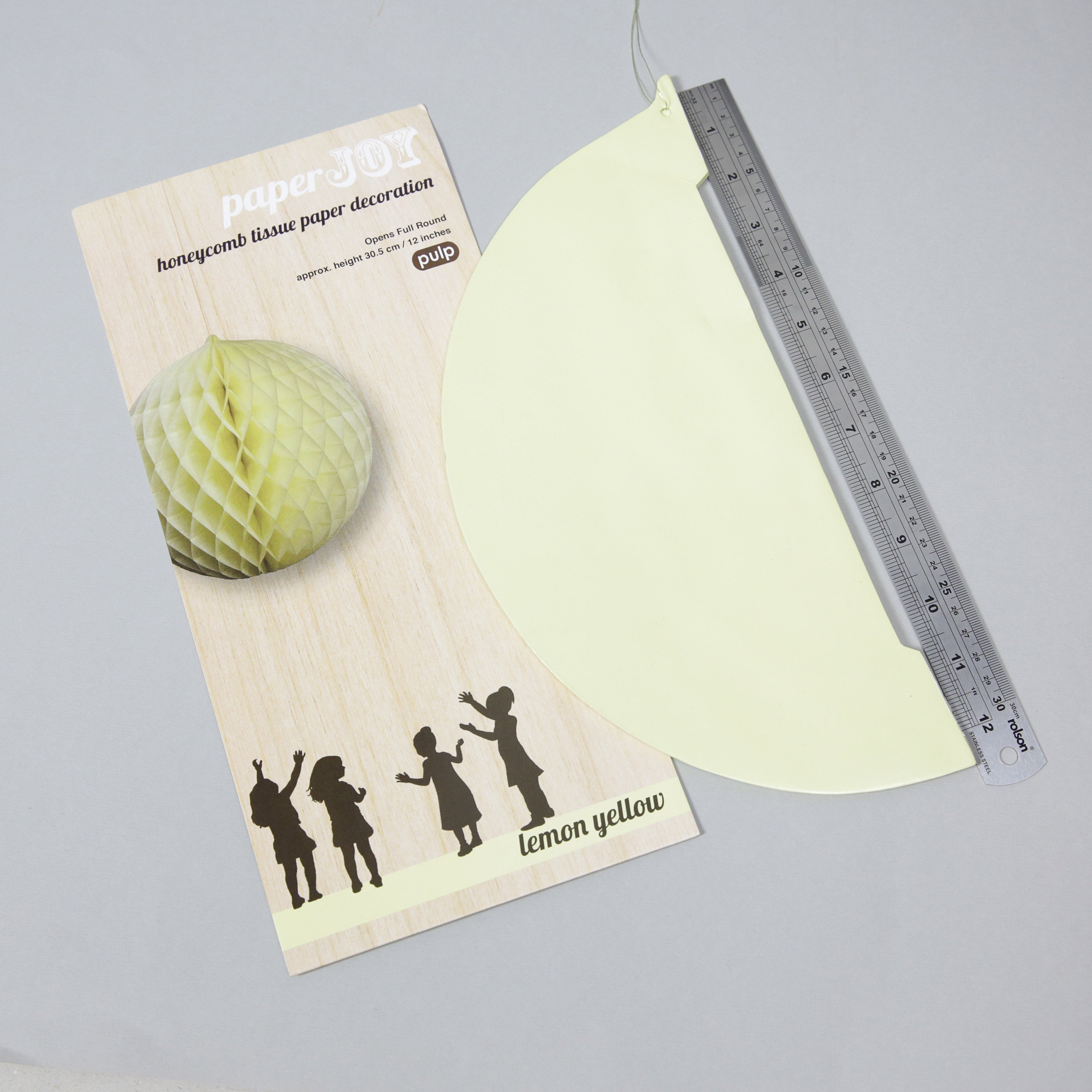 Pack of 1 'Paper Joy' Honeycomb Paper Party Decorations - large