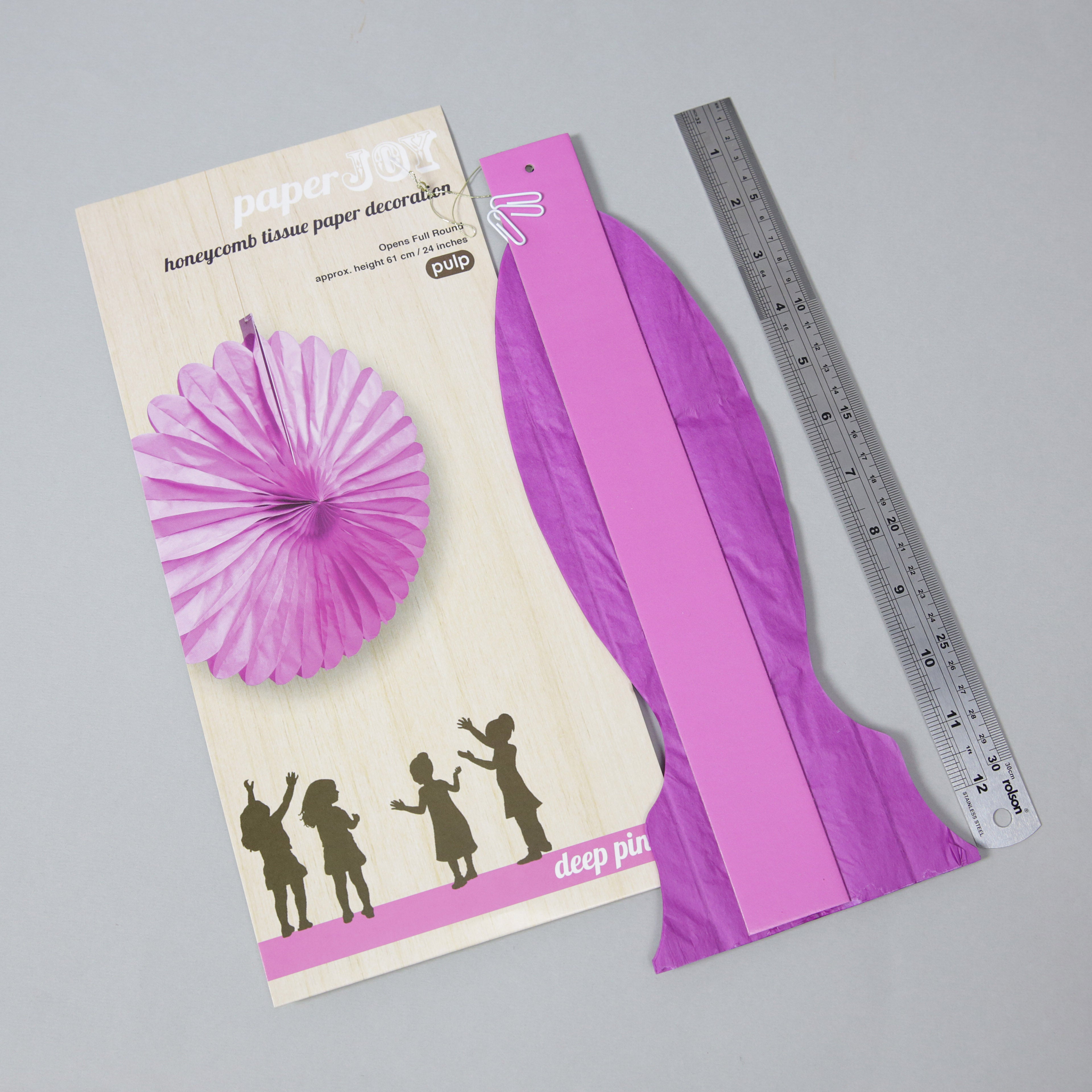 'Paper Joy' Fan Paper Party Decorations - large