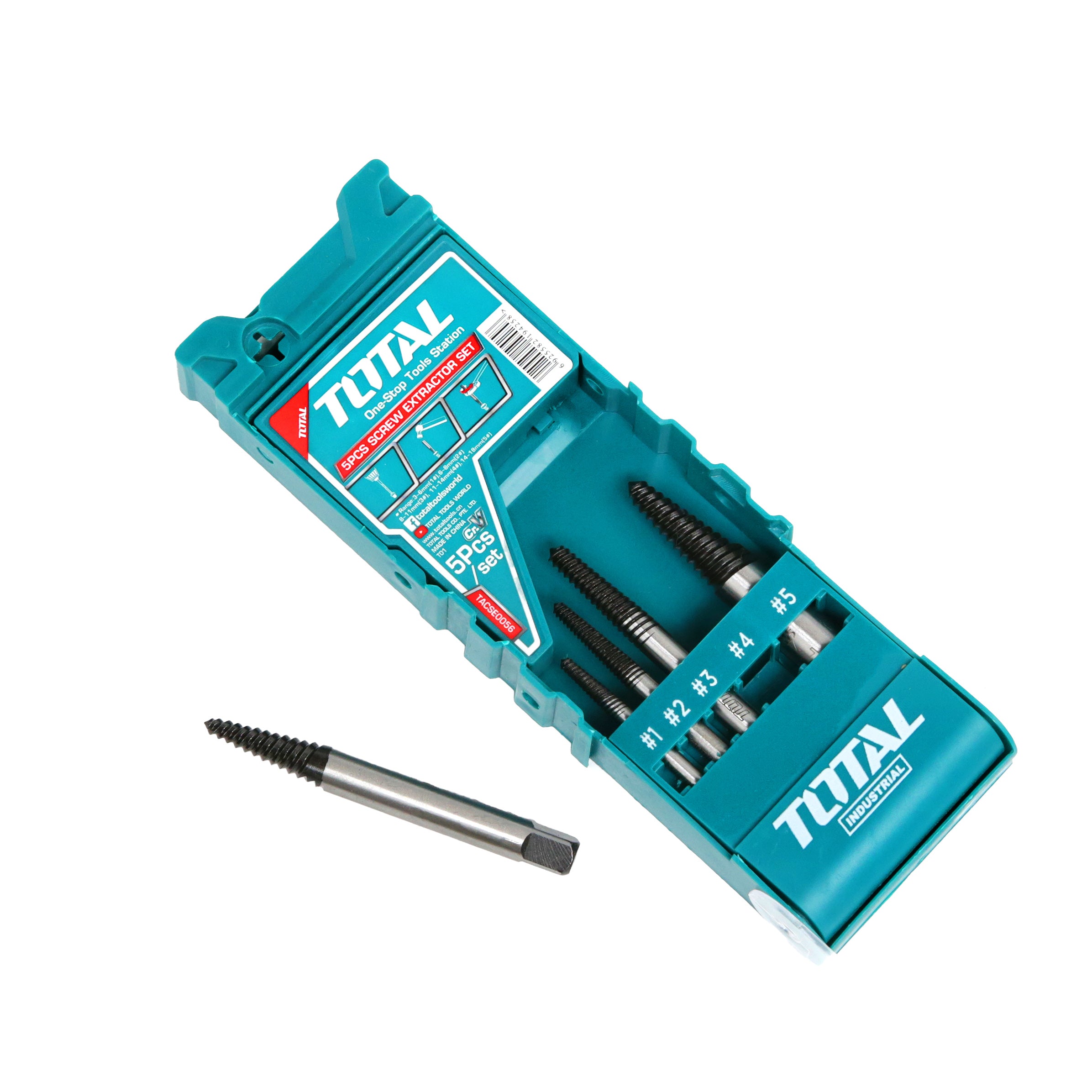 Total Screw Extractor Set - 5pcs - TACSE0056