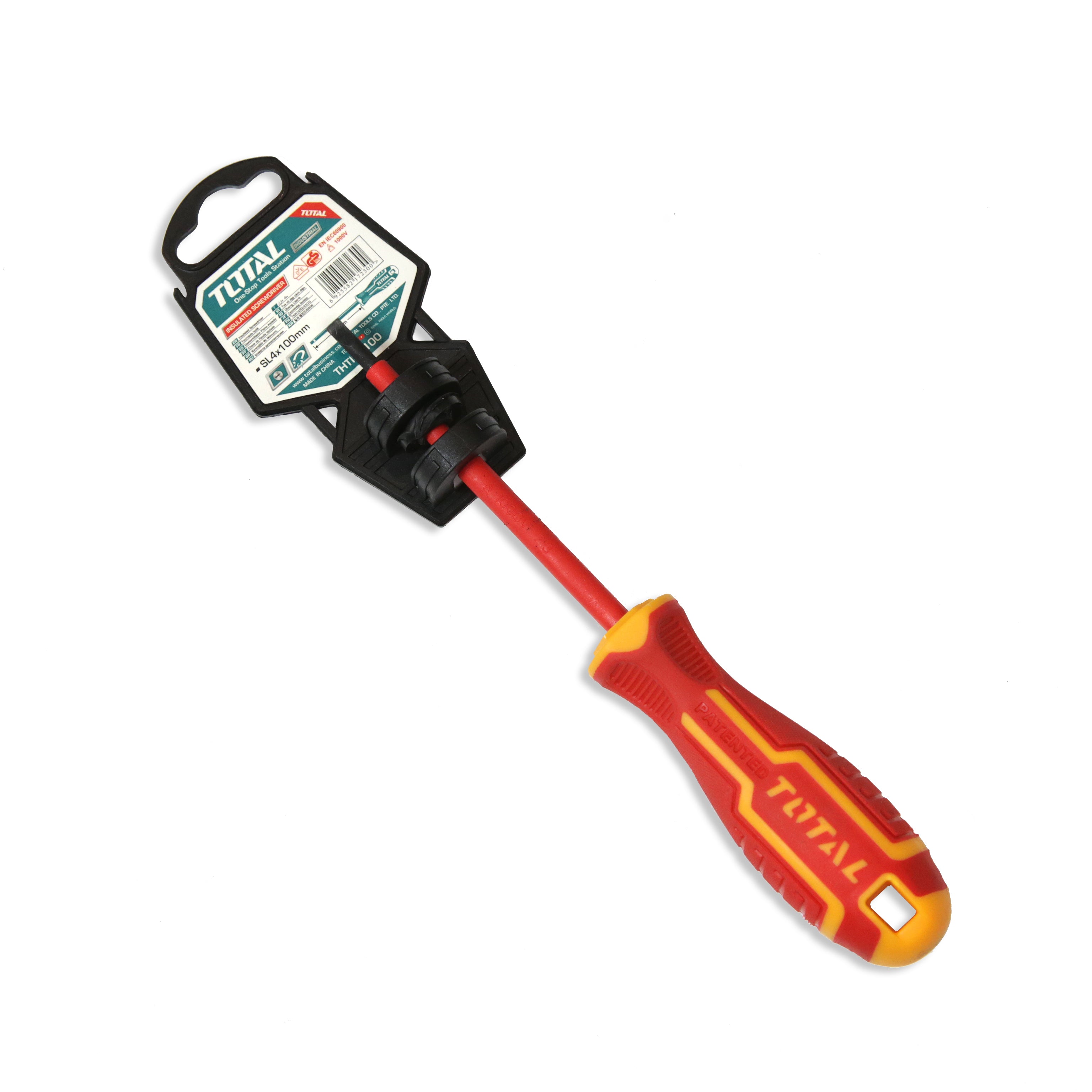 Total Insulated Screwdriver SL4.0 x 100mm - THTIS4100