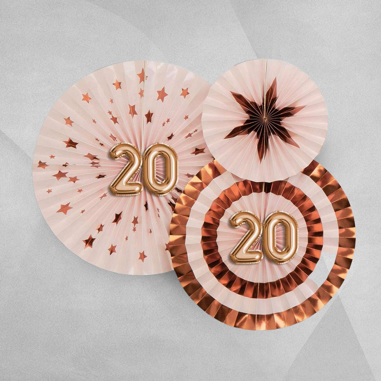 Neviti Glitz & Glamour Plate Large Pink & Rose Gold Age 40