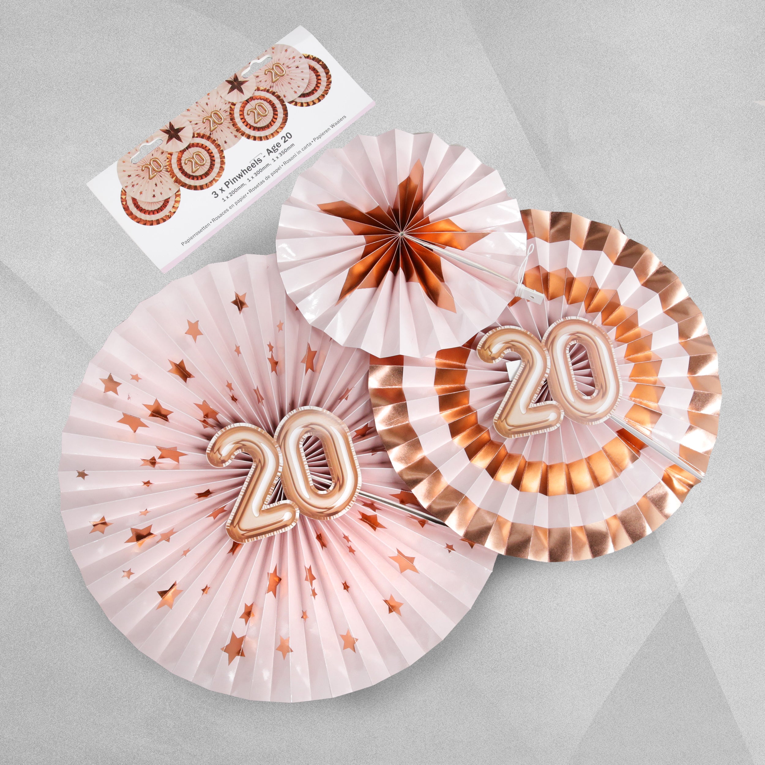 Neviti Glitz and Glamour Pinwheels - Age 20 - 3pcs