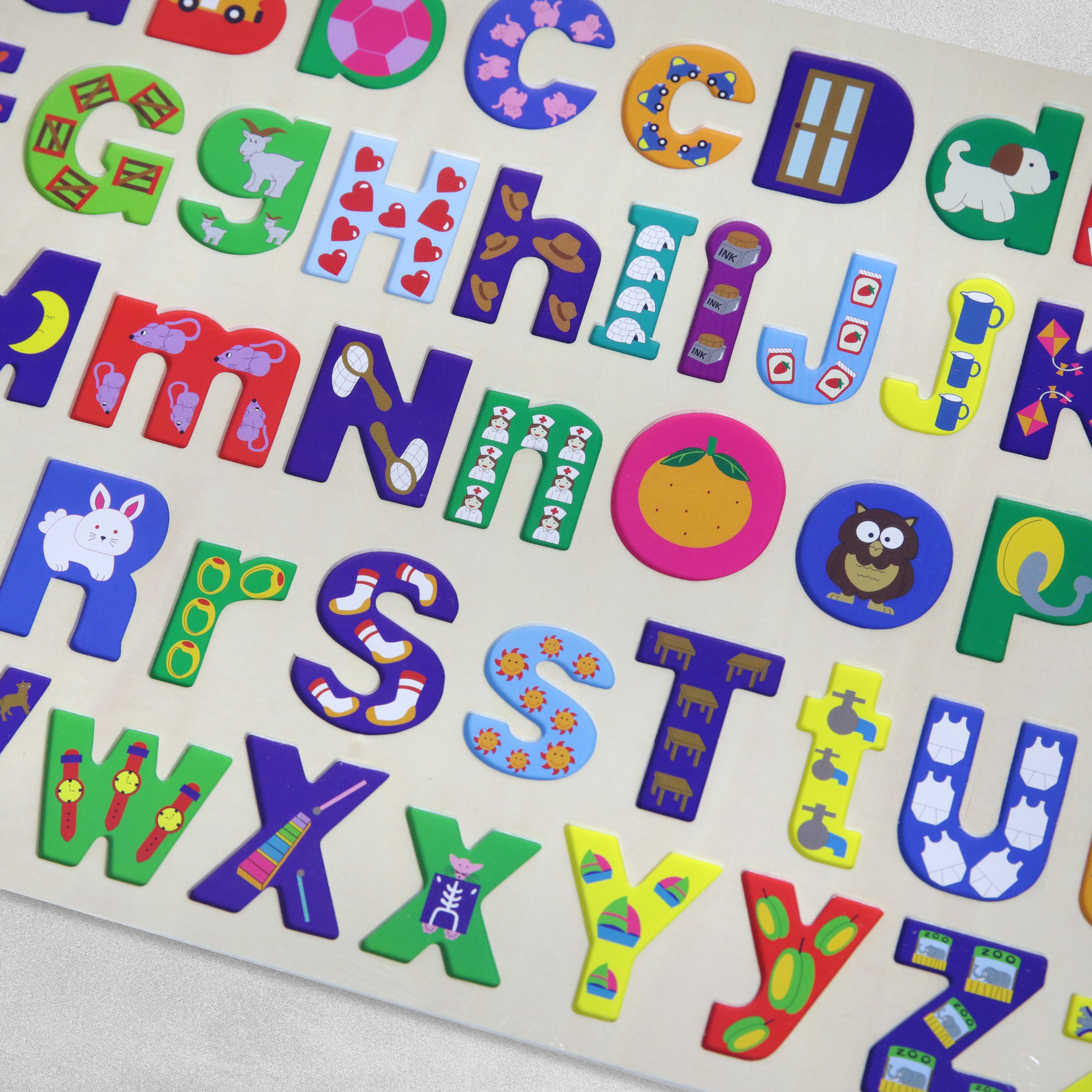 Double Sided Alphabet Puzzle Upper and Lower Case