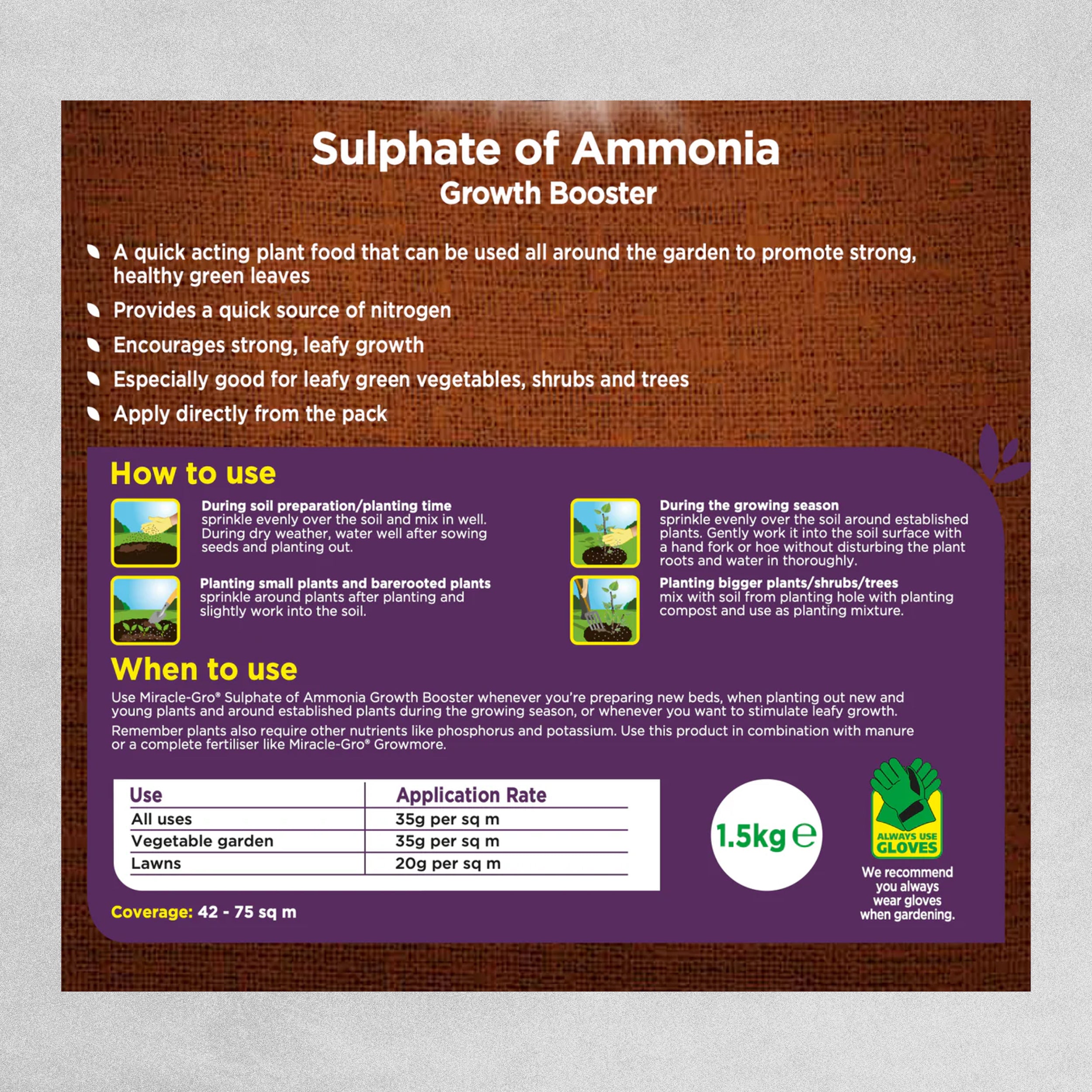 Miracle-Gro Sulphate of Ammonia 1.5kg