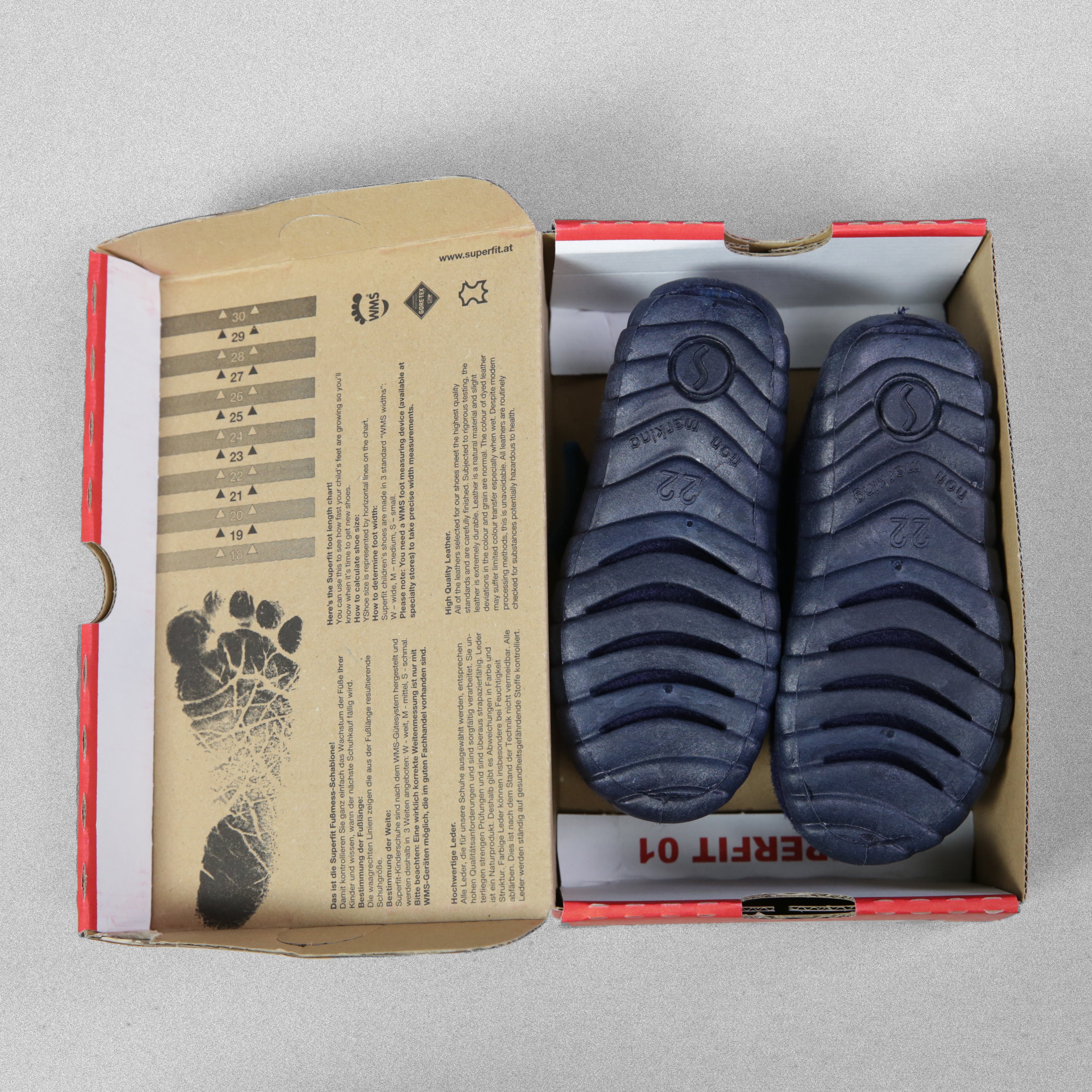 Superfit Boys Blue Happy Slipper UK Child Size 5 / EU 22