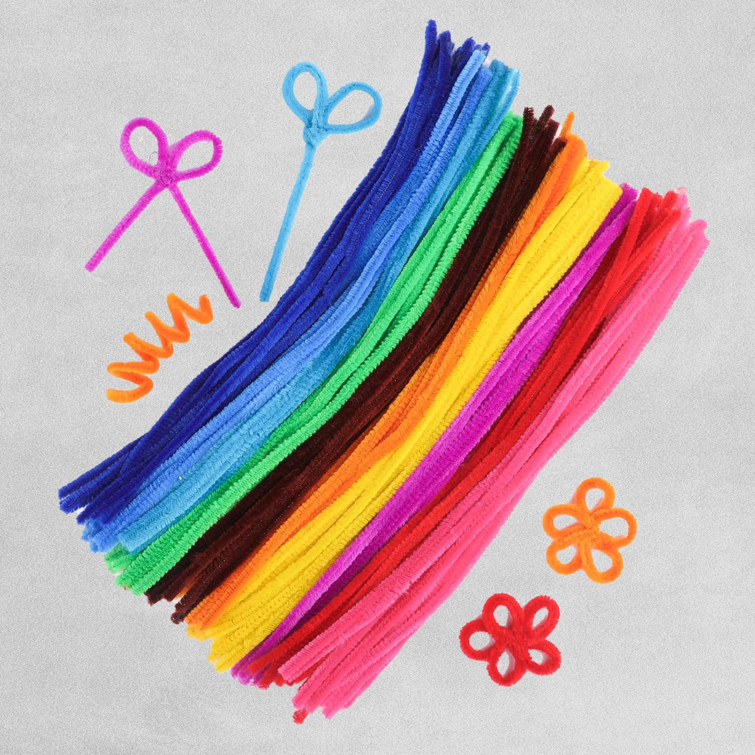 Craft Pipe Cleaners - Assorted Pack of 1000