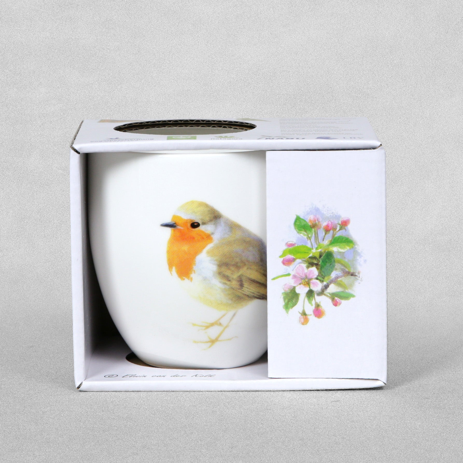 Porcelain Bird Mugs by Elwin van der Kolk