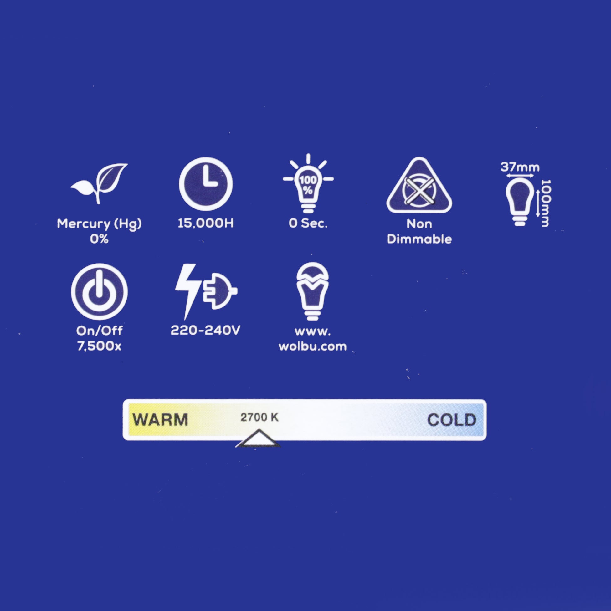 Wolbu LED E14/SES 40W Candle Bulbs - Pack of 6