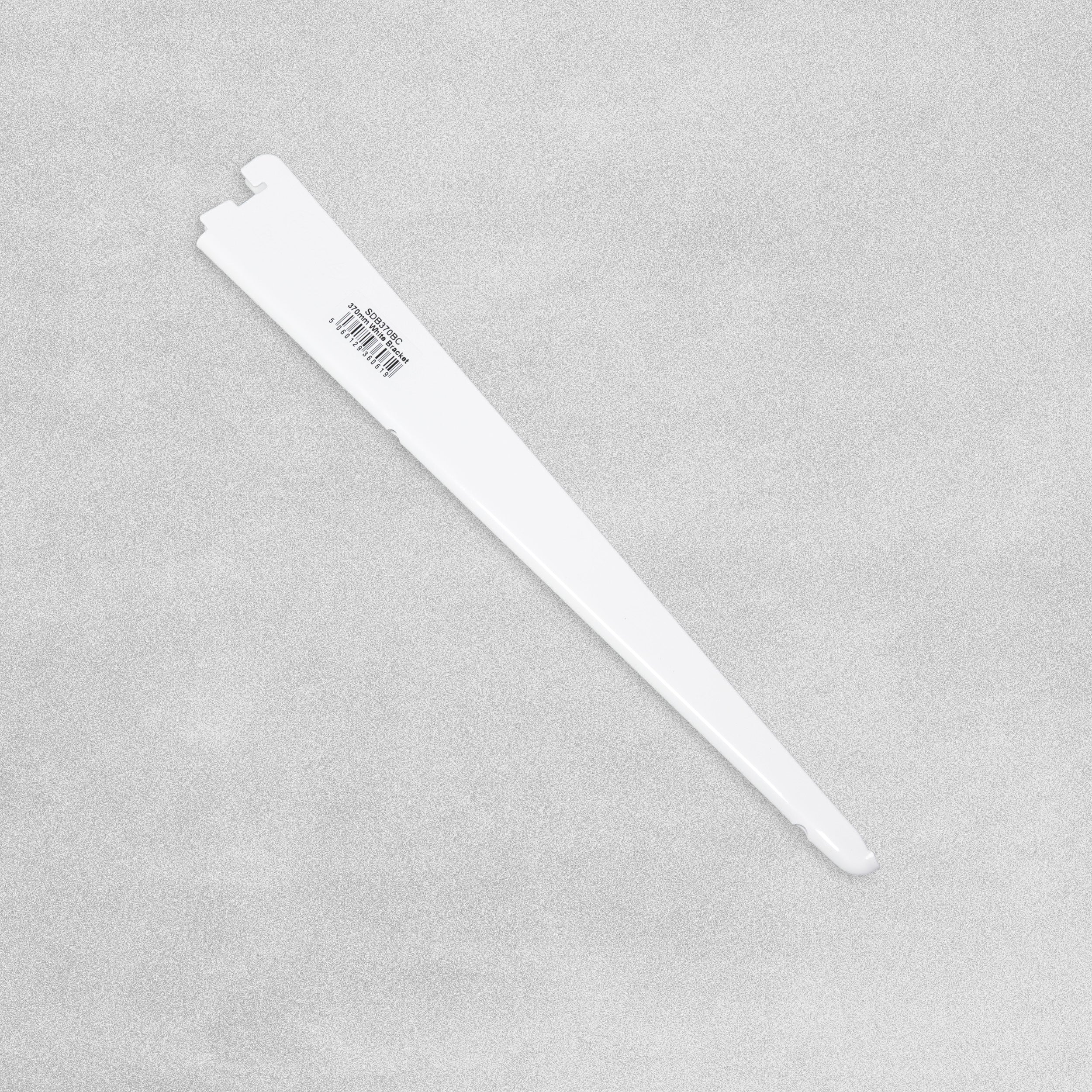 Twin Slot Standard Duty White Shelving Bracket 370mm