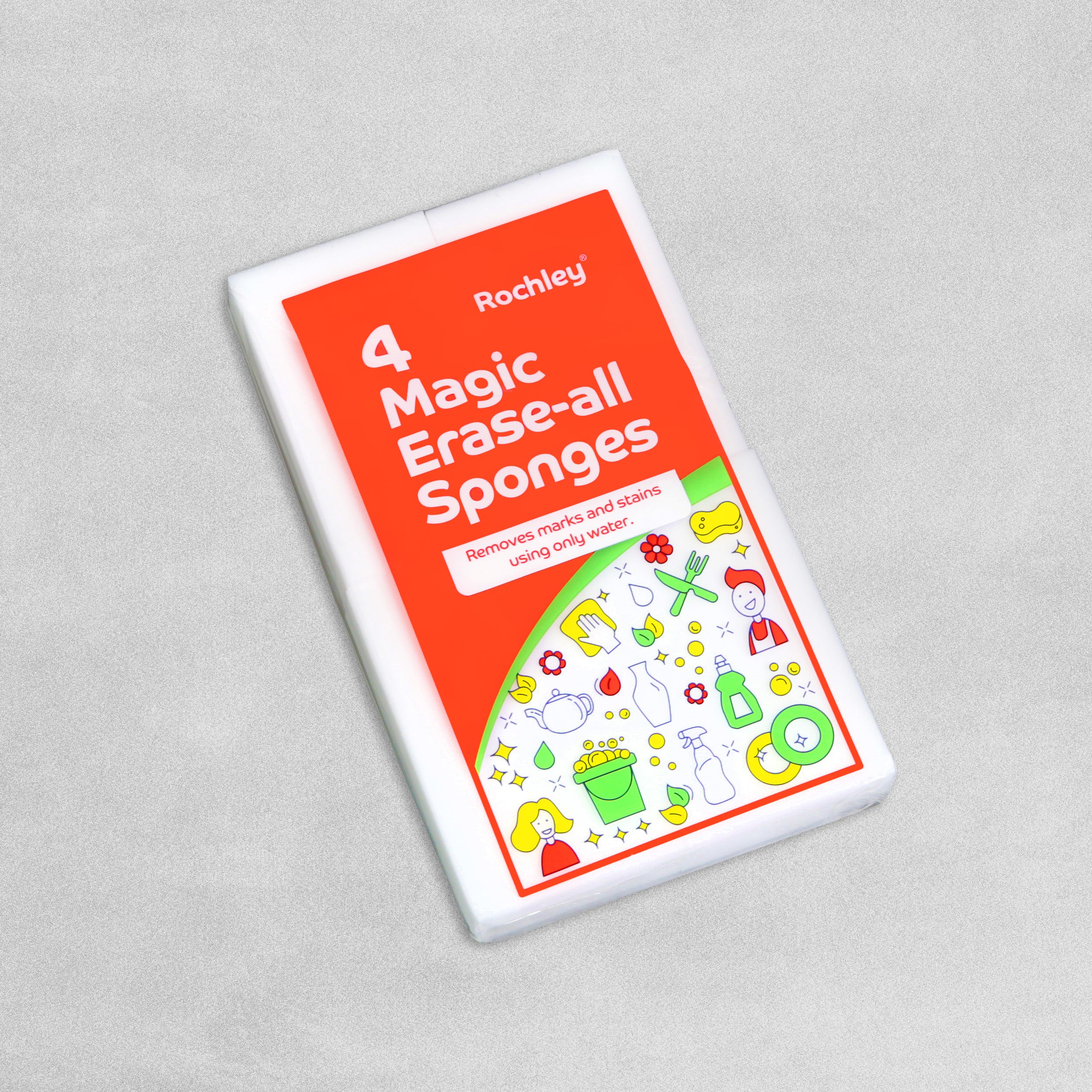 Magic Erase-all Sponges - Pack of 4