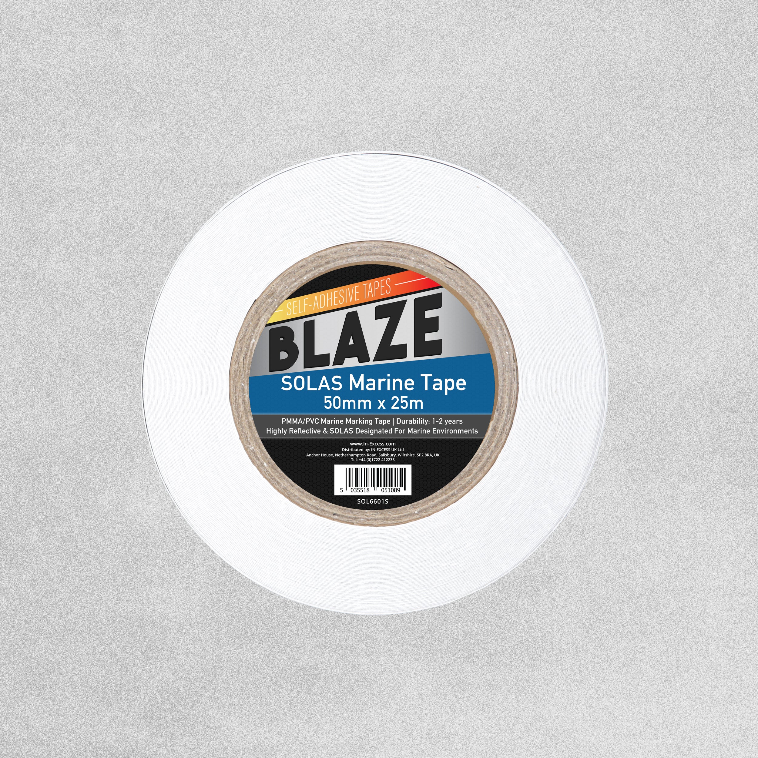 Blaze SOLAS Marine Tape 50mm x 25m Roll