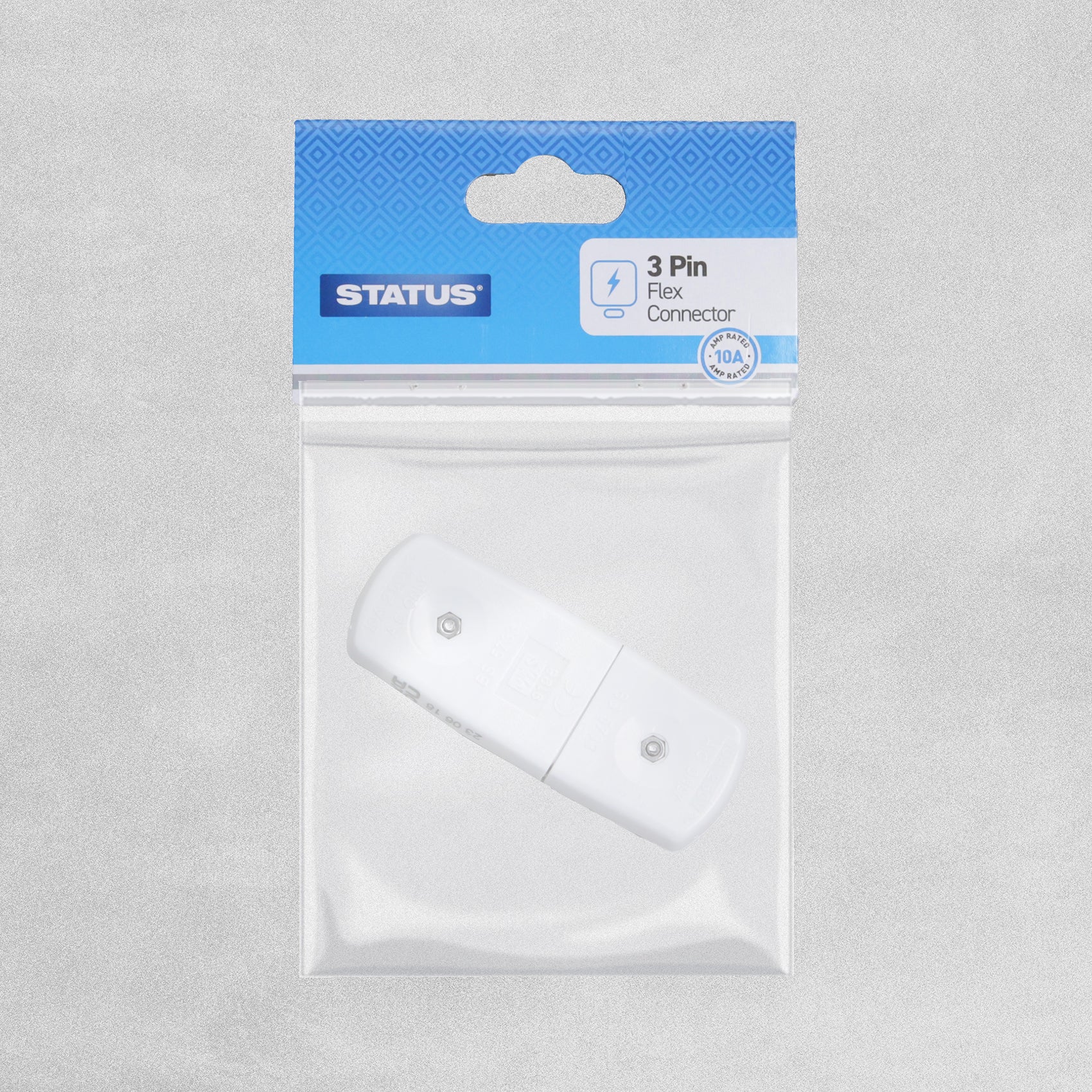 Status 10A 3 Pin White Flex Connector