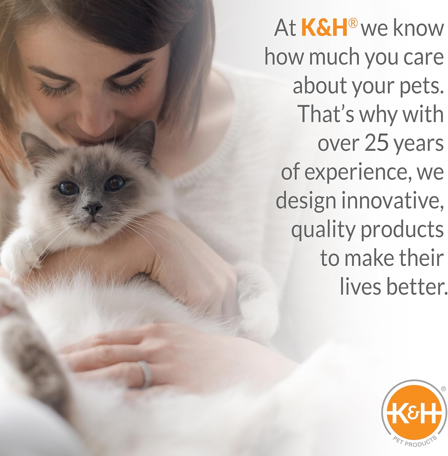 K&H Thermo-Kitty Heated Pet Bed - Various Colours/Sizes Available