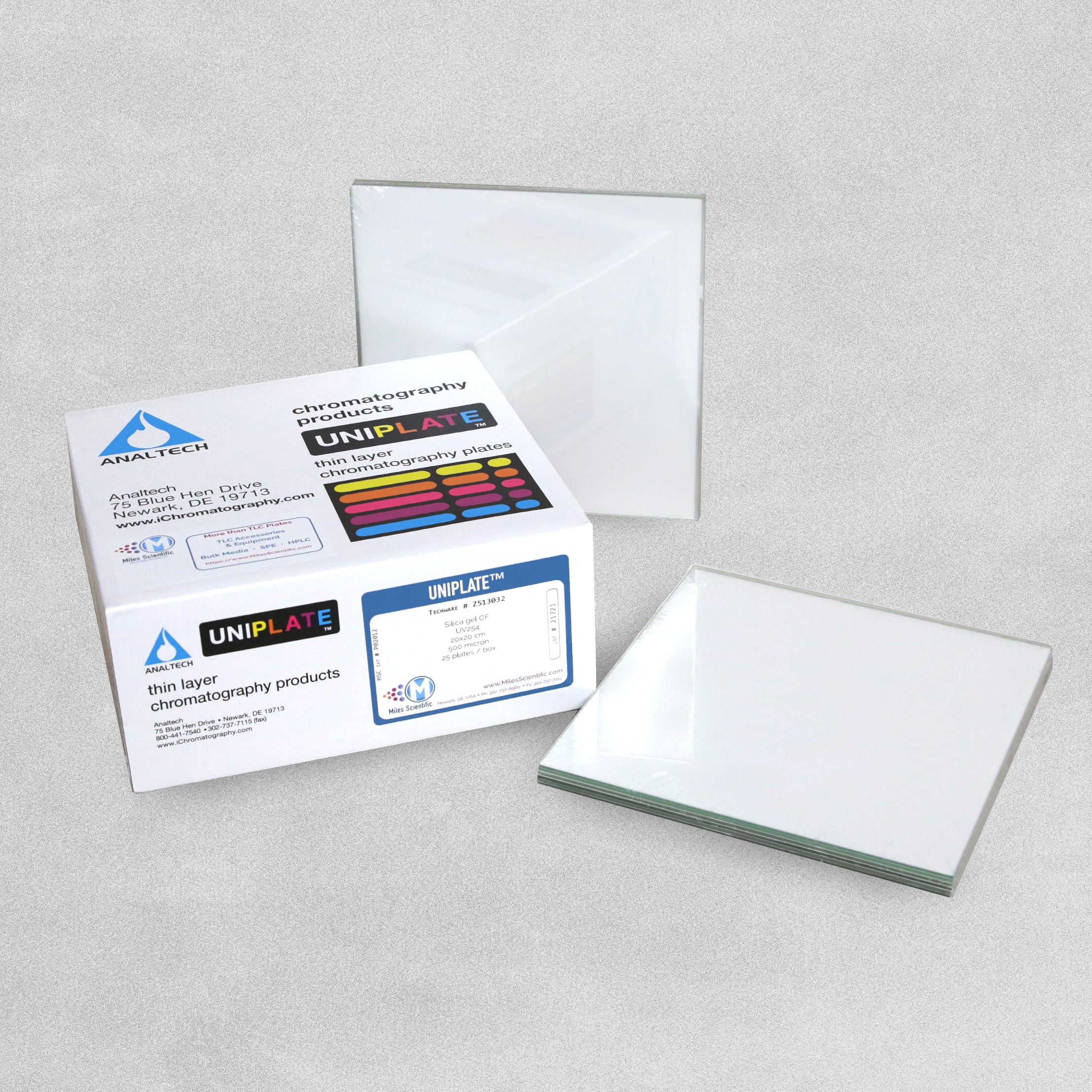 Analtech Brand Silica Gel GF Prep TLC Plates