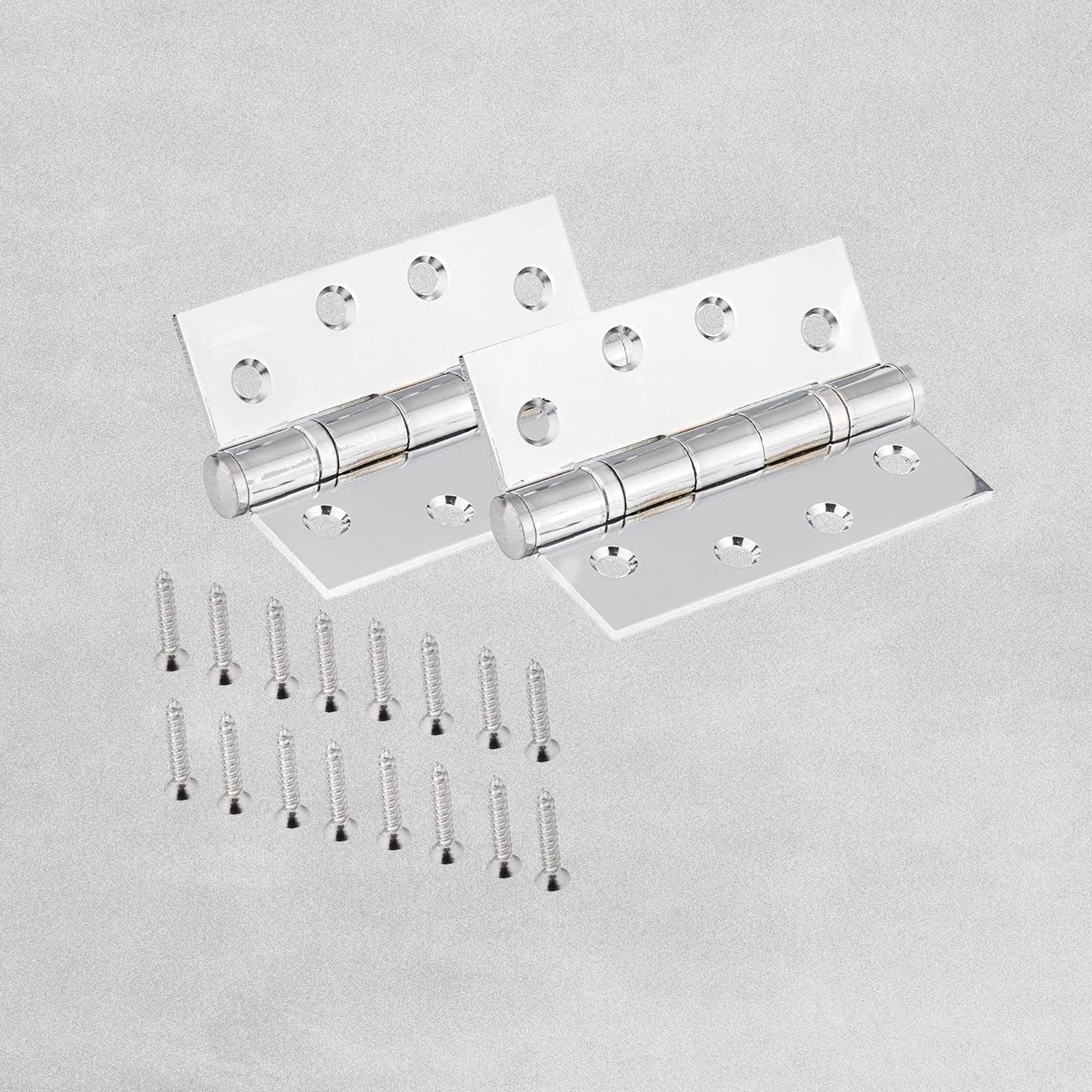 4" Satin Finished Twin Ball Race Hinges with Fire Rating 100 x 75 x 3mm - Pack of 2