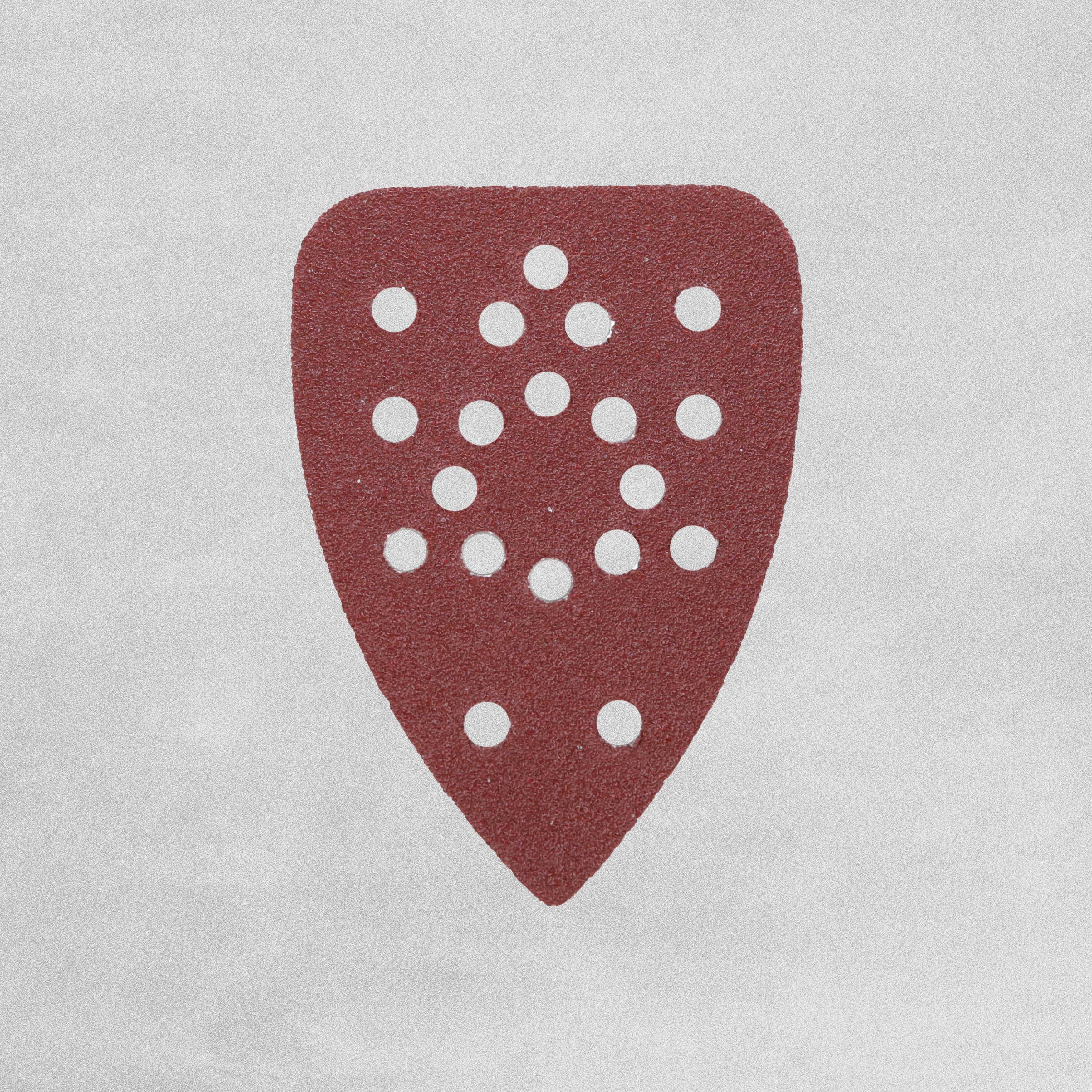 Dekton Hook & Loop Detail Sanding Sheets 100mm x 140mm - Extra Coarse