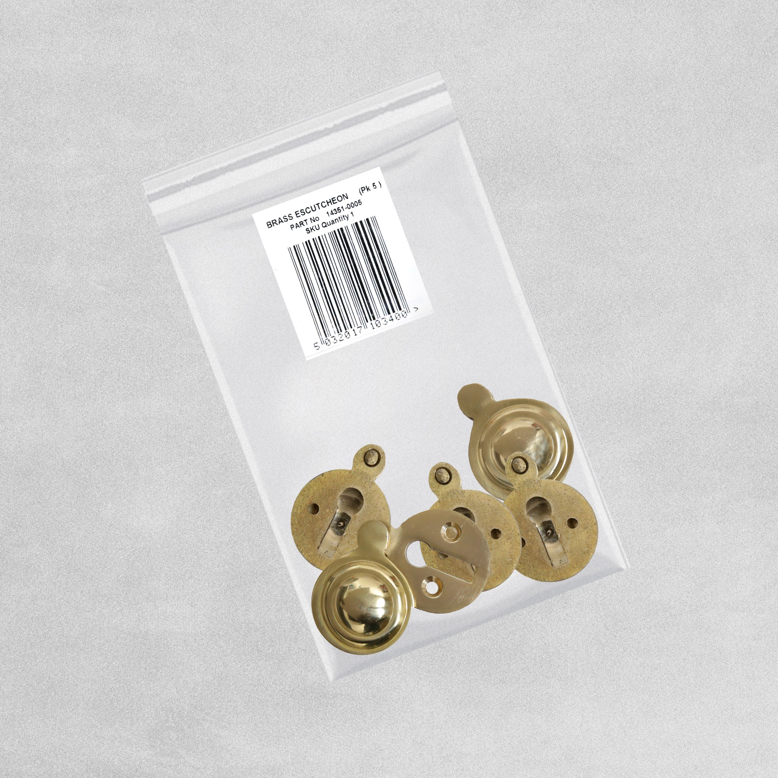 Brass Escutcheons - 5pcs