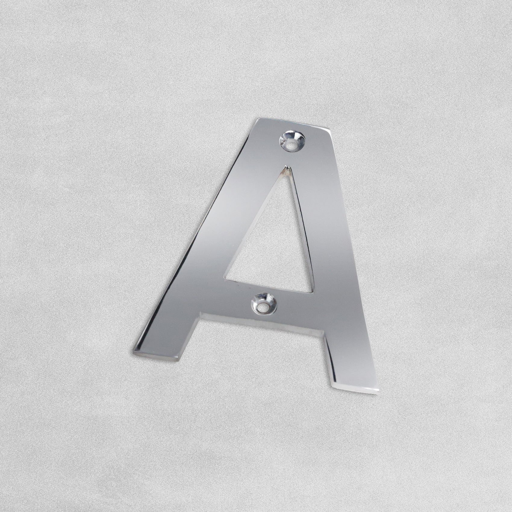Stainless Steel Face Fix Letter - A - 80mm
