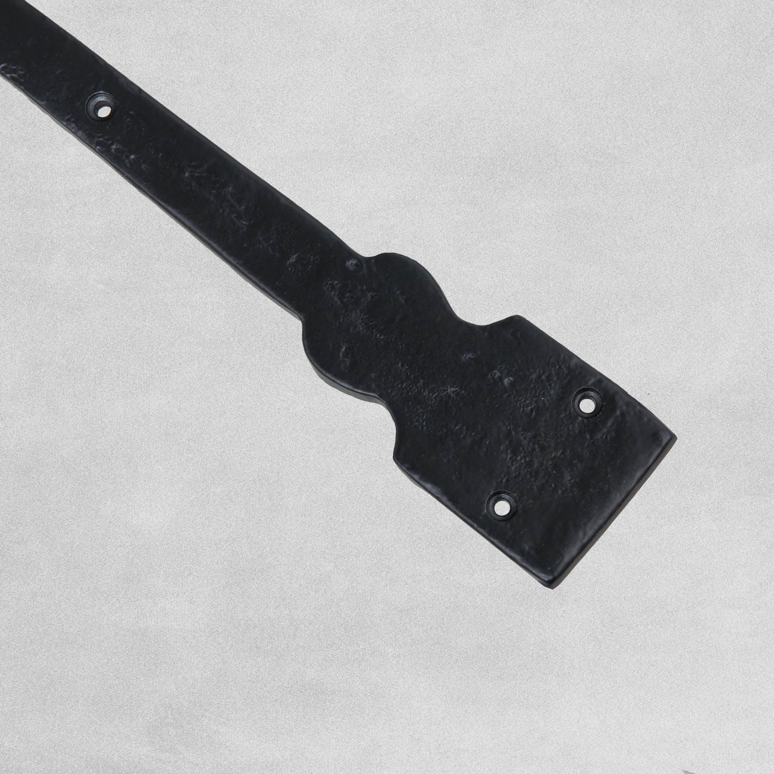 Fleur-De-Lys Hinge Front 406 x 115mm Antique Black