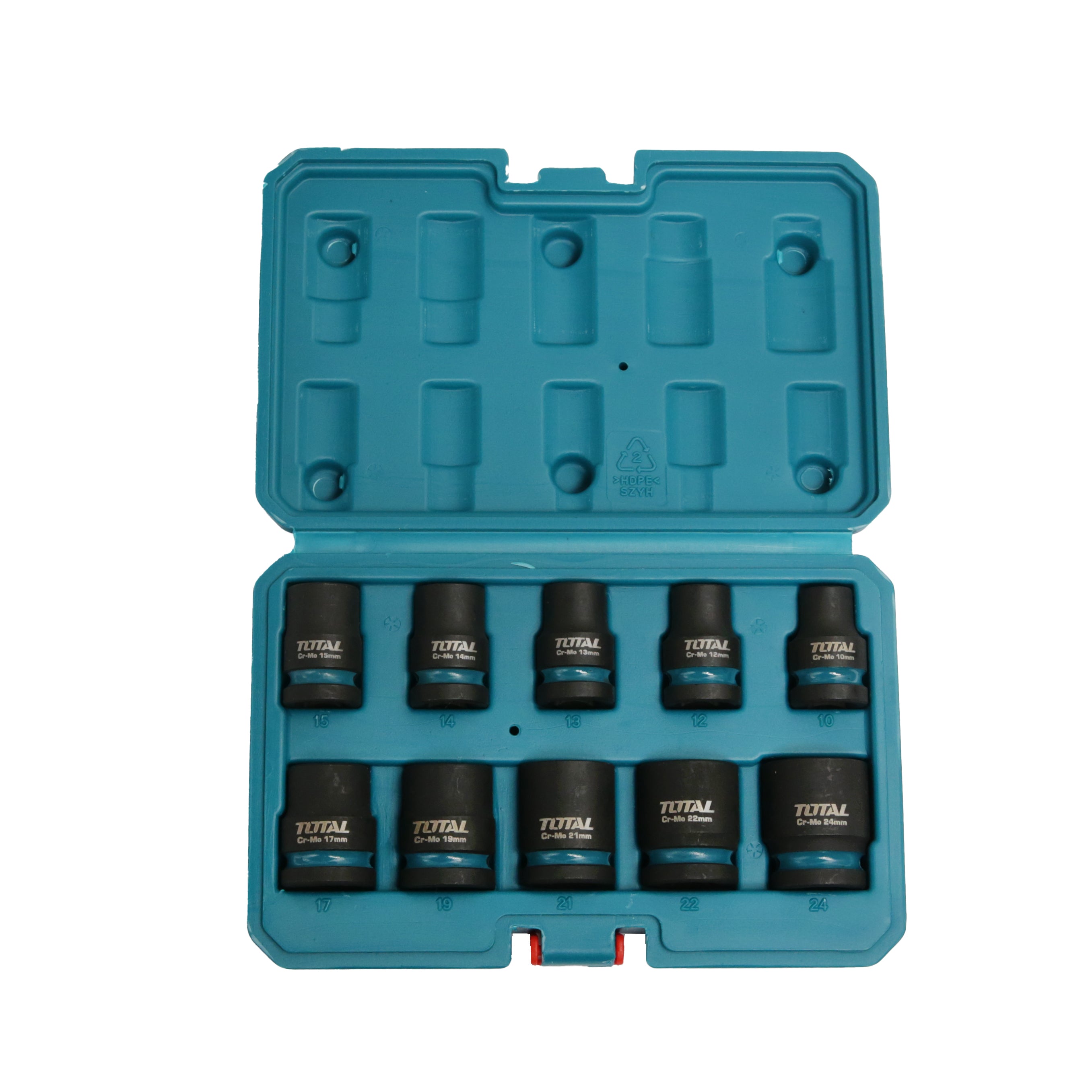 Total Driver Impact Socket Set 1/2" 10 pieces - THISTD12101