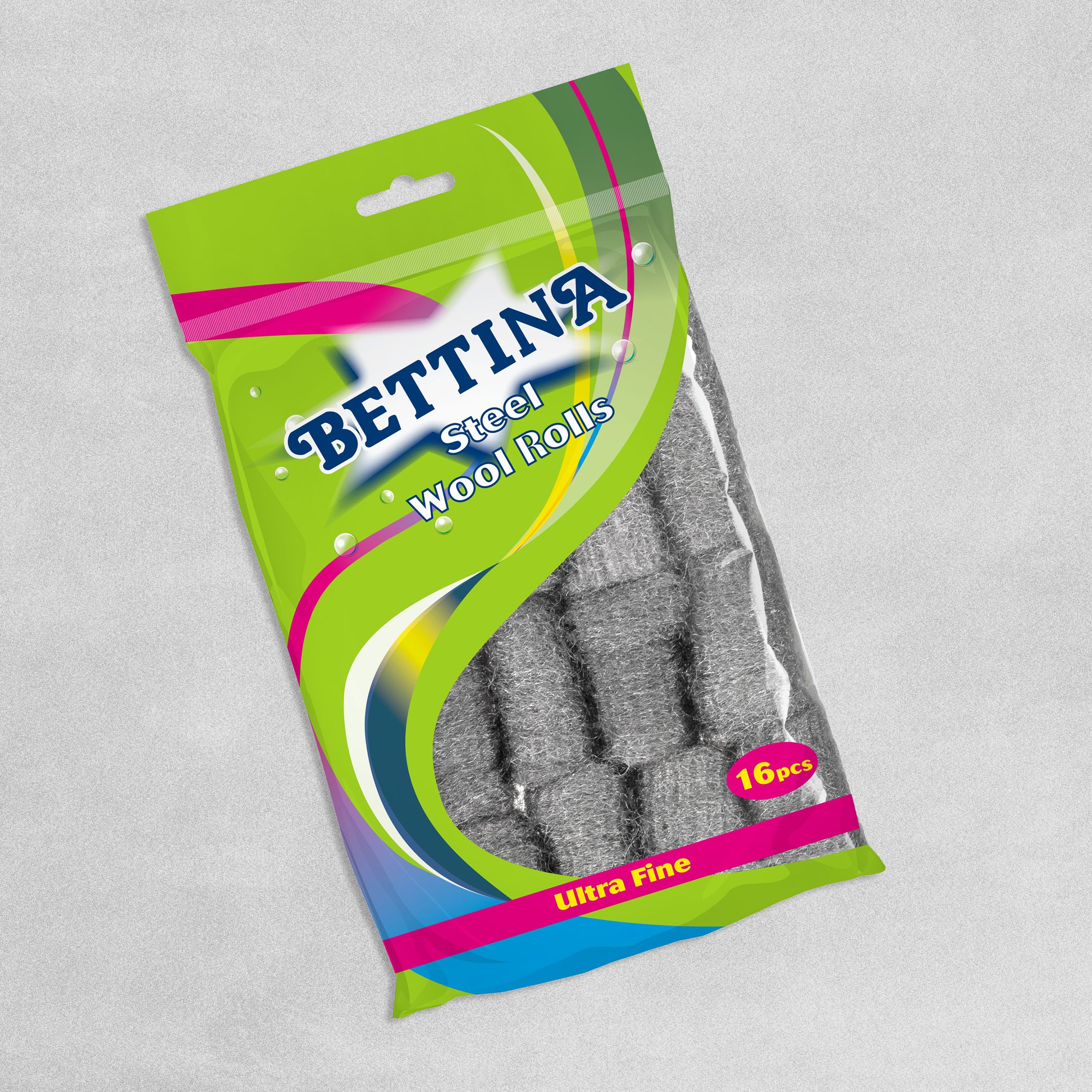Bettina Steel Wool Rolls - 16pcs