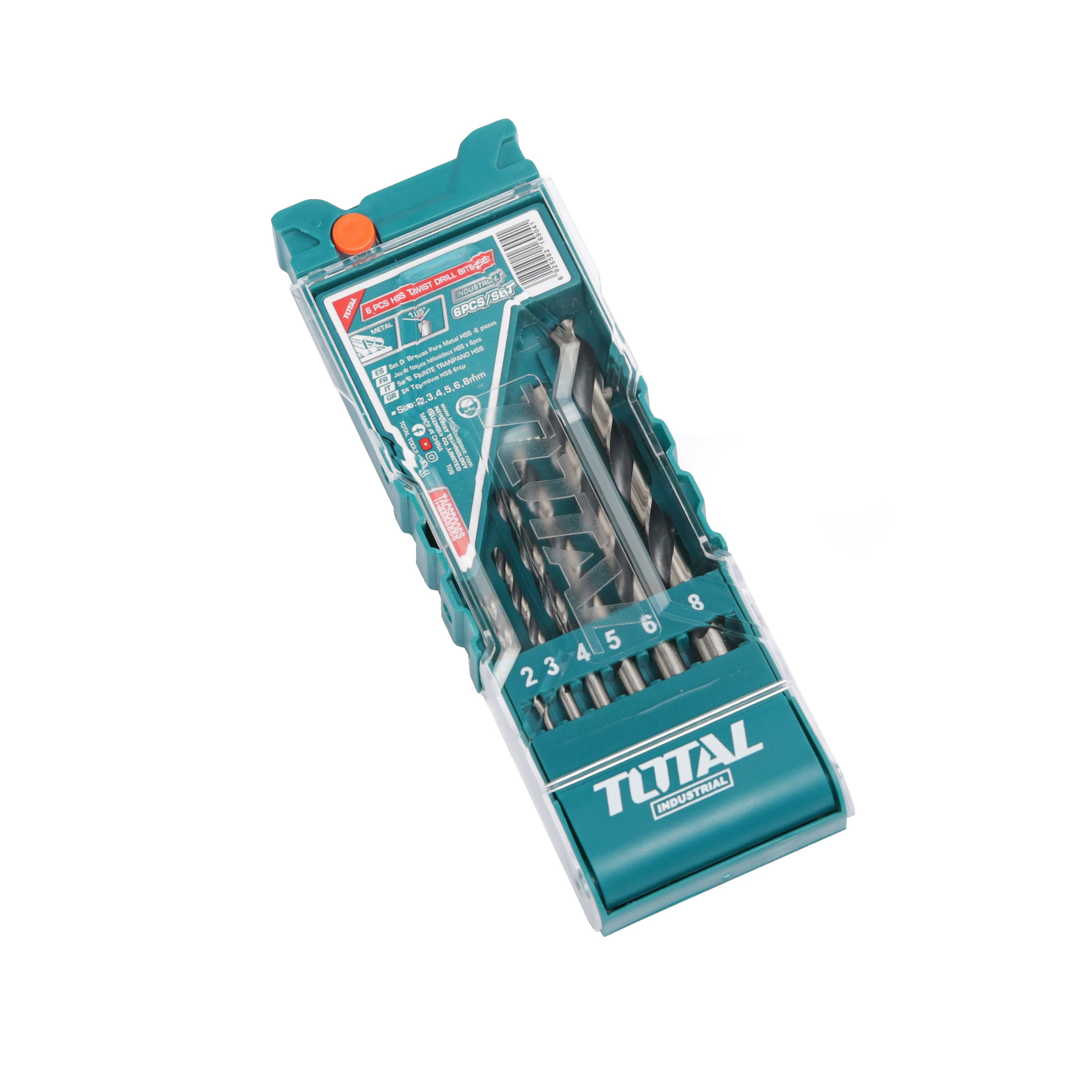 Total HSS Twist Drill Bits Set - 6pcs - TACSD0065