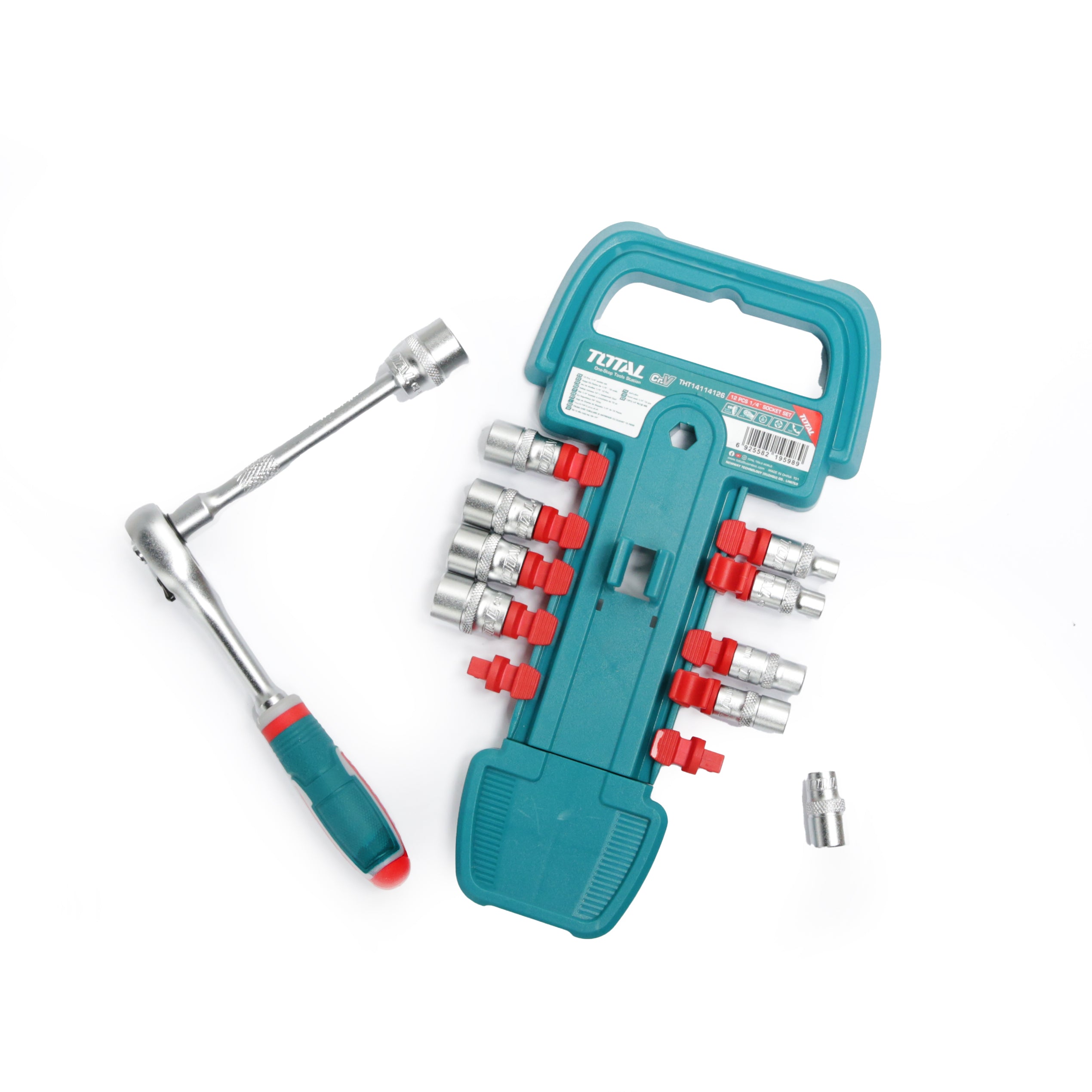 Total 1/4" Socket Set - 12pcs - THT14114126