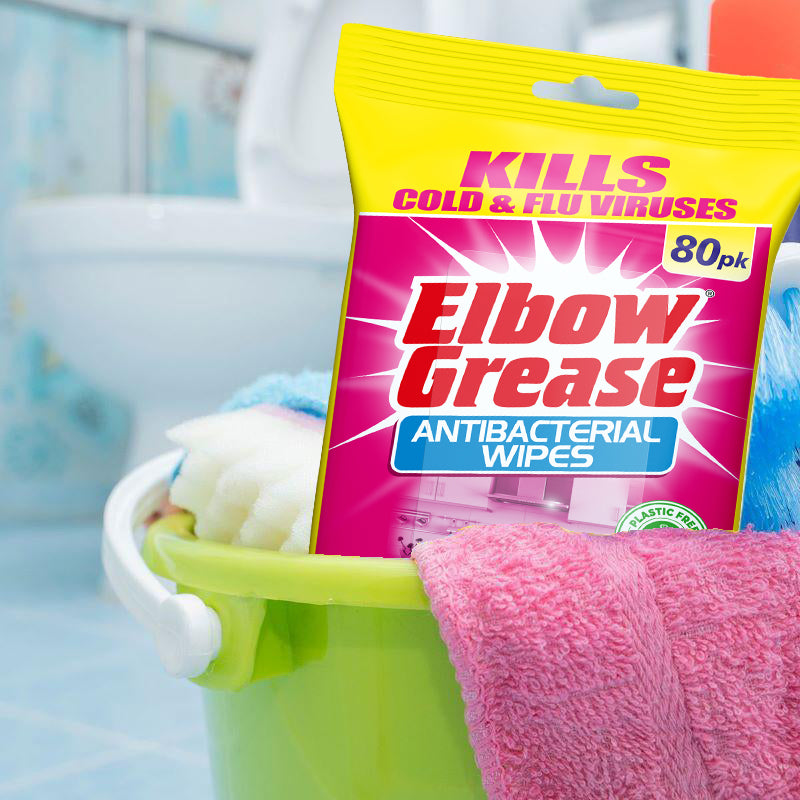 Elbow Grease Antibacterial Wipes - 80 Wipes