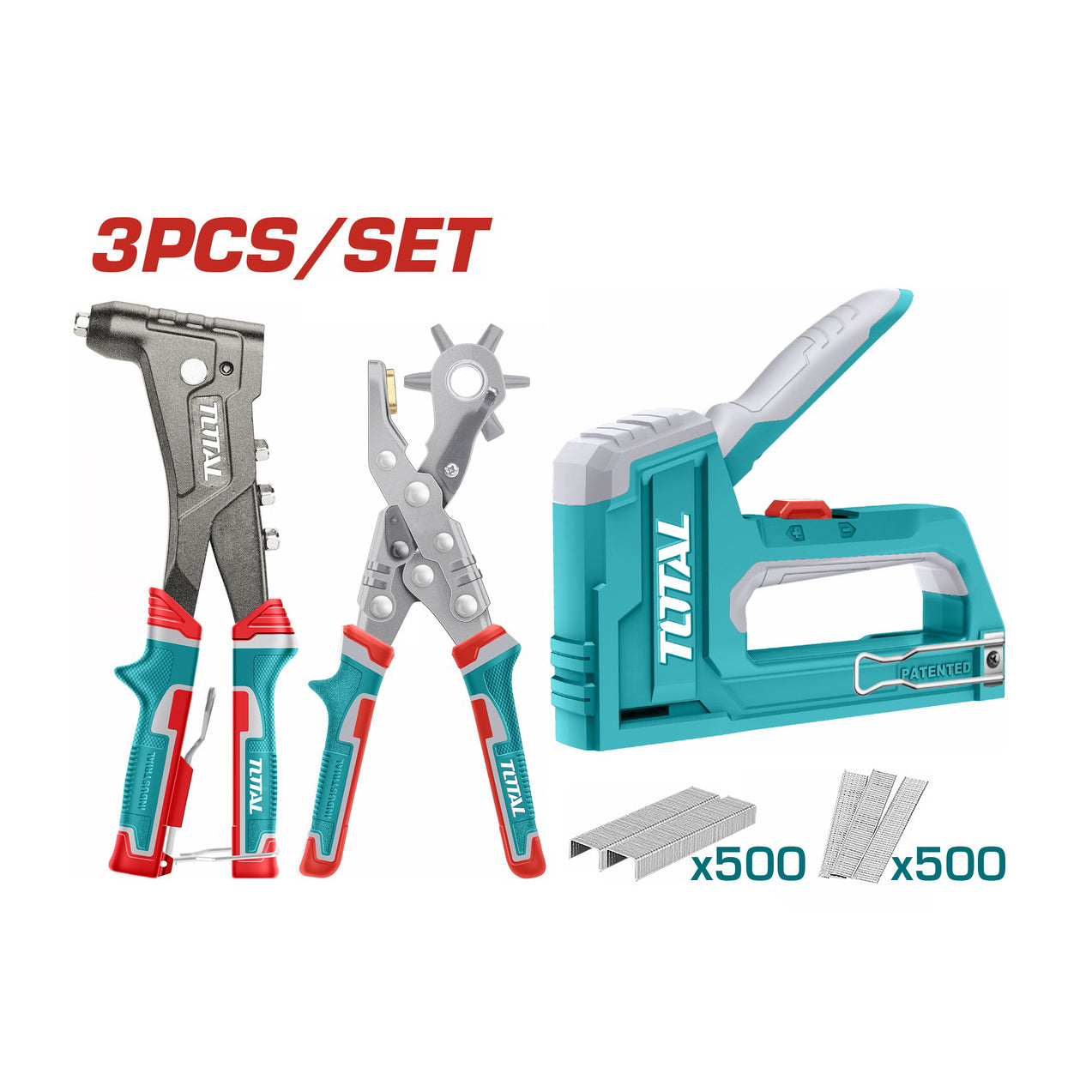 Total Fastening Tools Set - 3pcs - THRSG0401