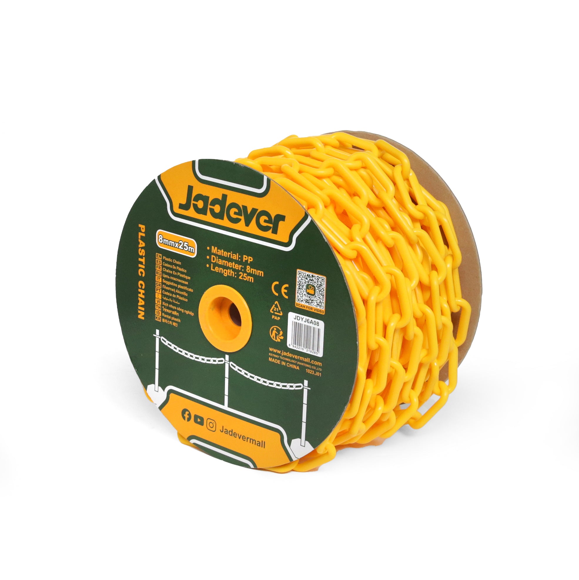 Jadever Plastic Chain 8mm X 25m