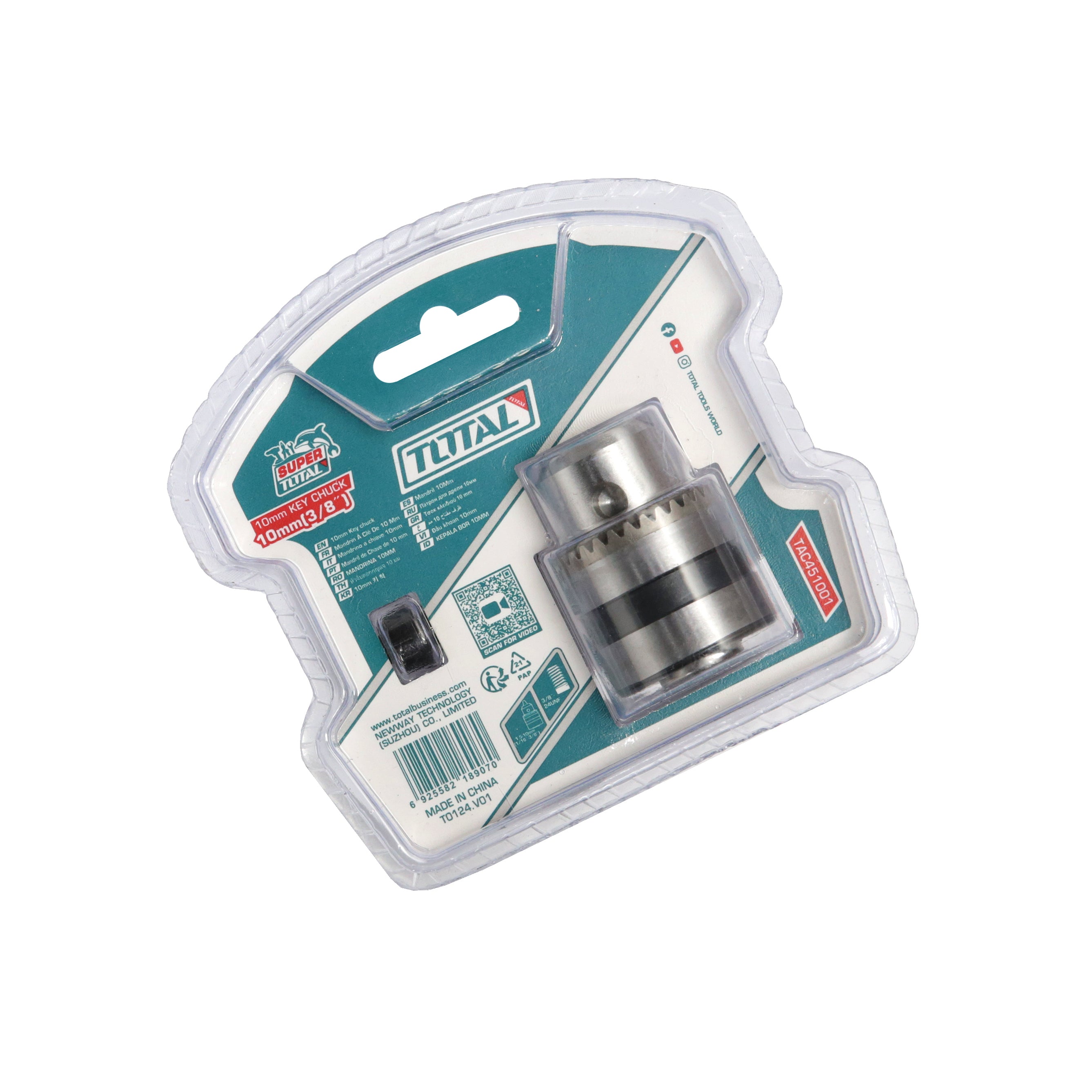 Total Key Chuck with Adaptor - 10mm - TAC451001