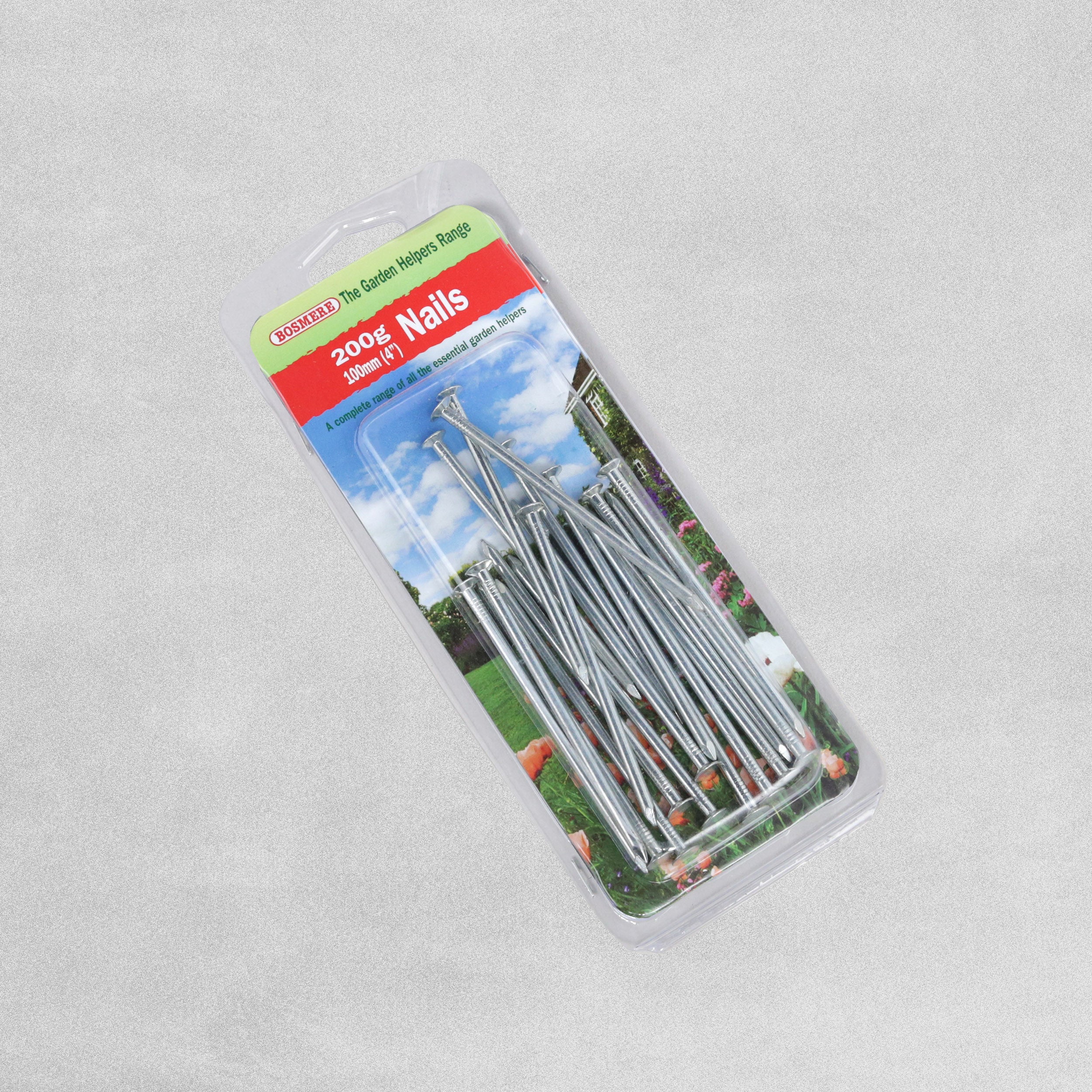 Bosmere Bright Steel Round Nails - 100mm - 200g