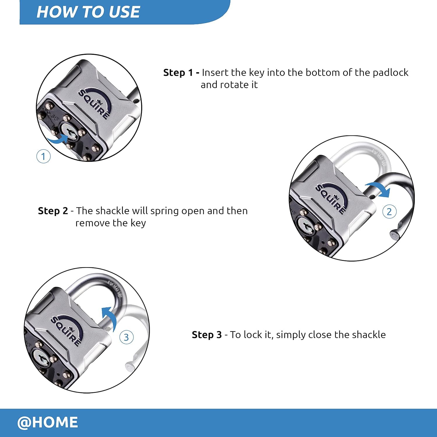 Squire Vulcan P4 45 Padlock - 2 Keys