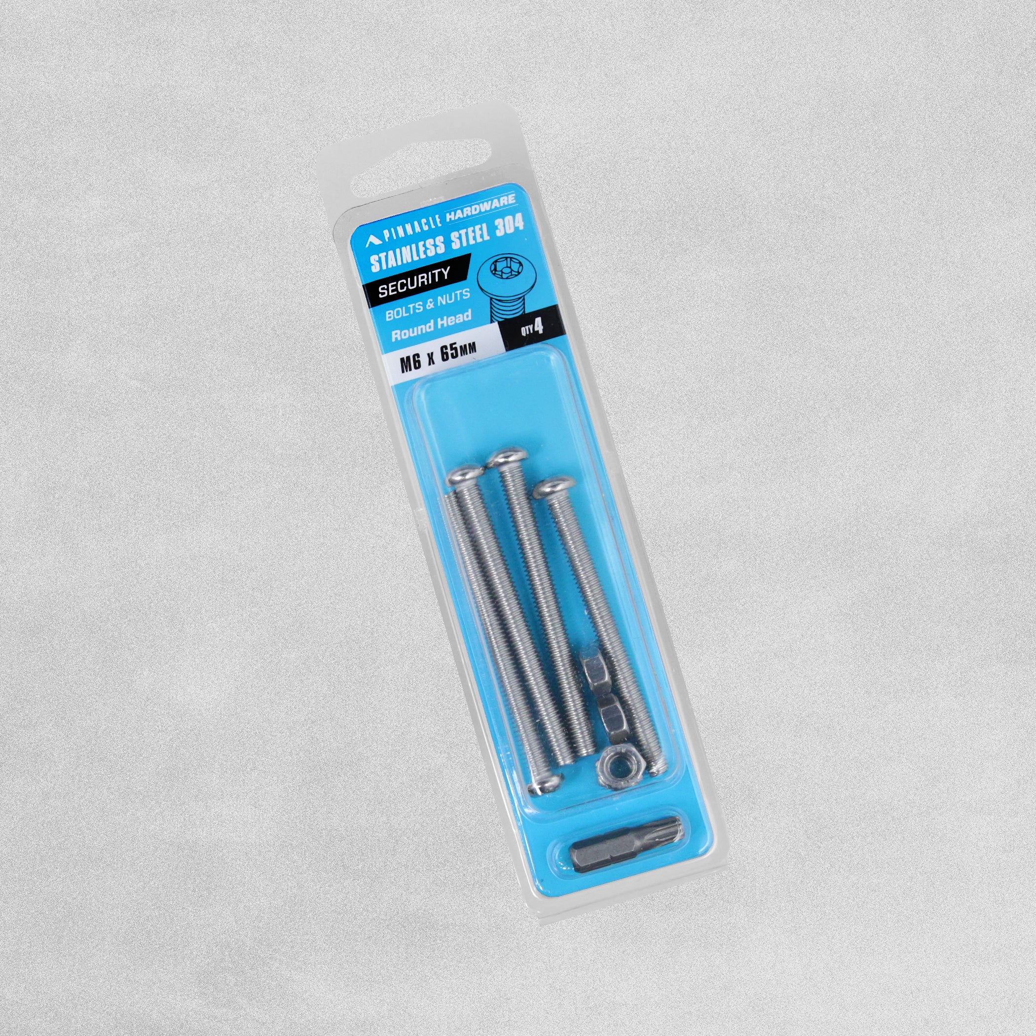 Sandleford Round Head Nuts and Bolts - M6 x 65mm - 4pcs