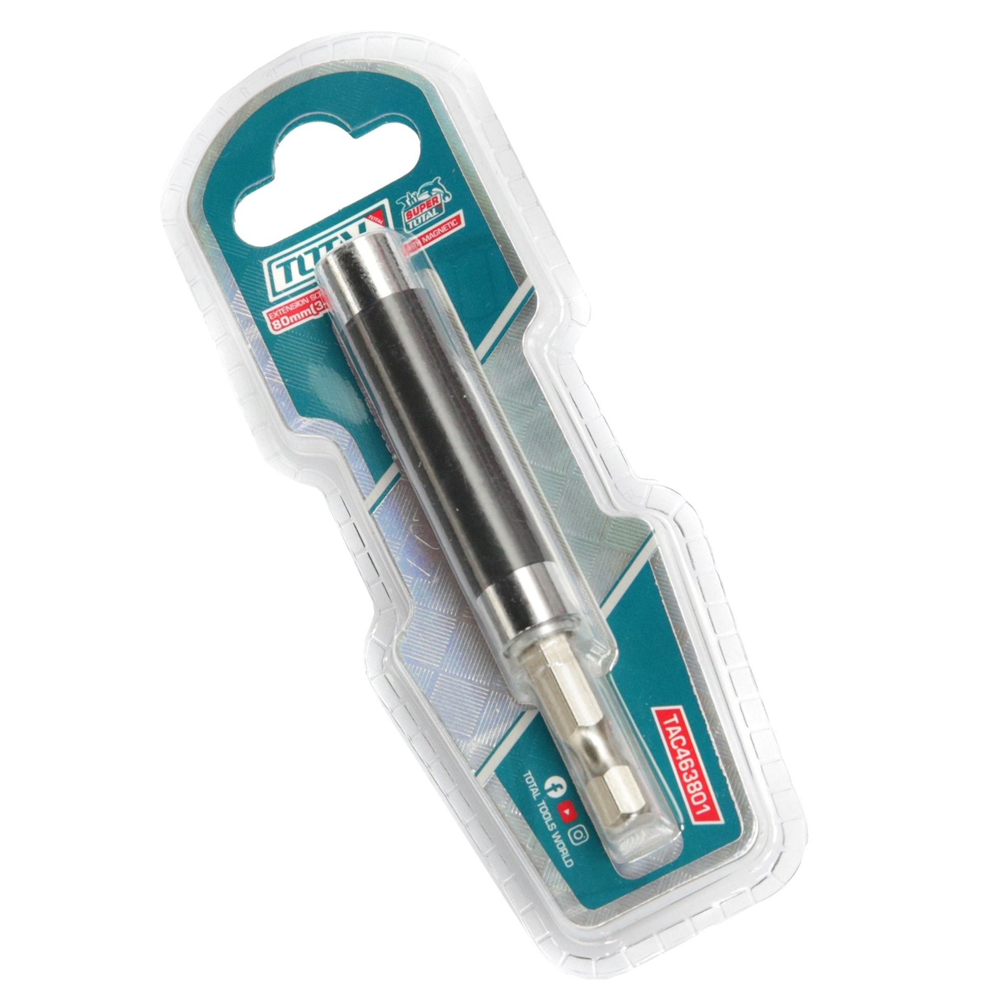 Total Screwdriver Extension Bit Holder - 80mm - TAC463801