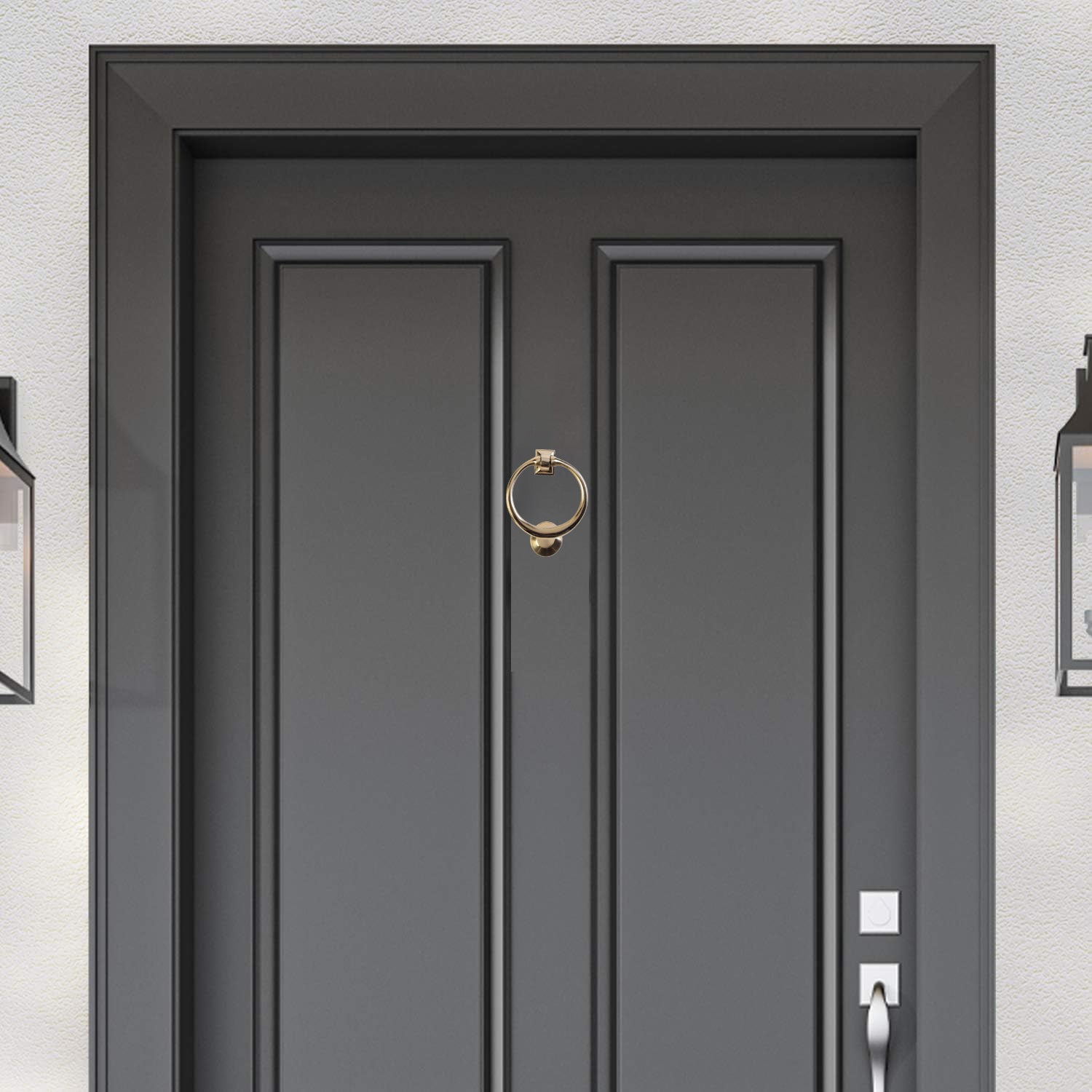 Sandleford Circular Door Knocker - Polished Brass