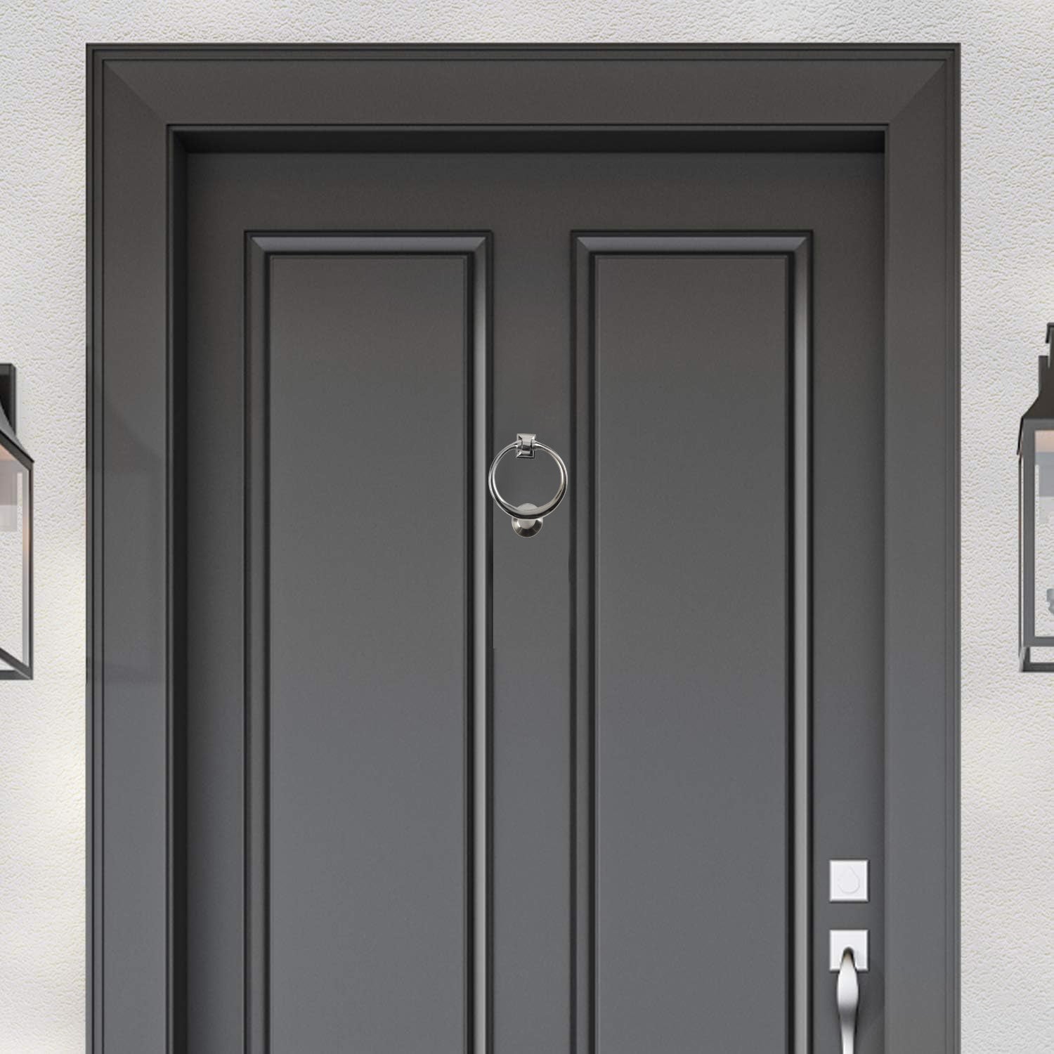 Sandleford Circular Door Knocker - Satin Chrome