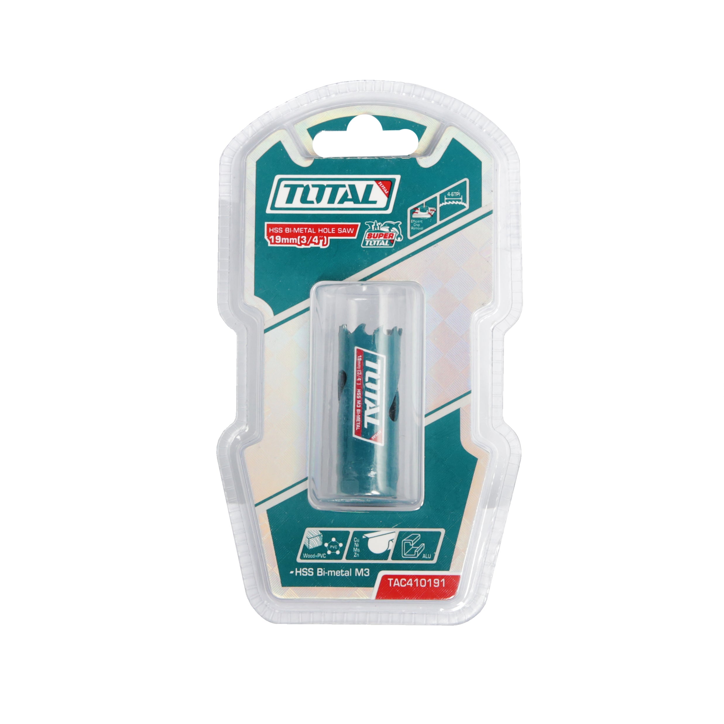 Total HSS Bi-Metal Hole Saw - 19mm - TAC410191